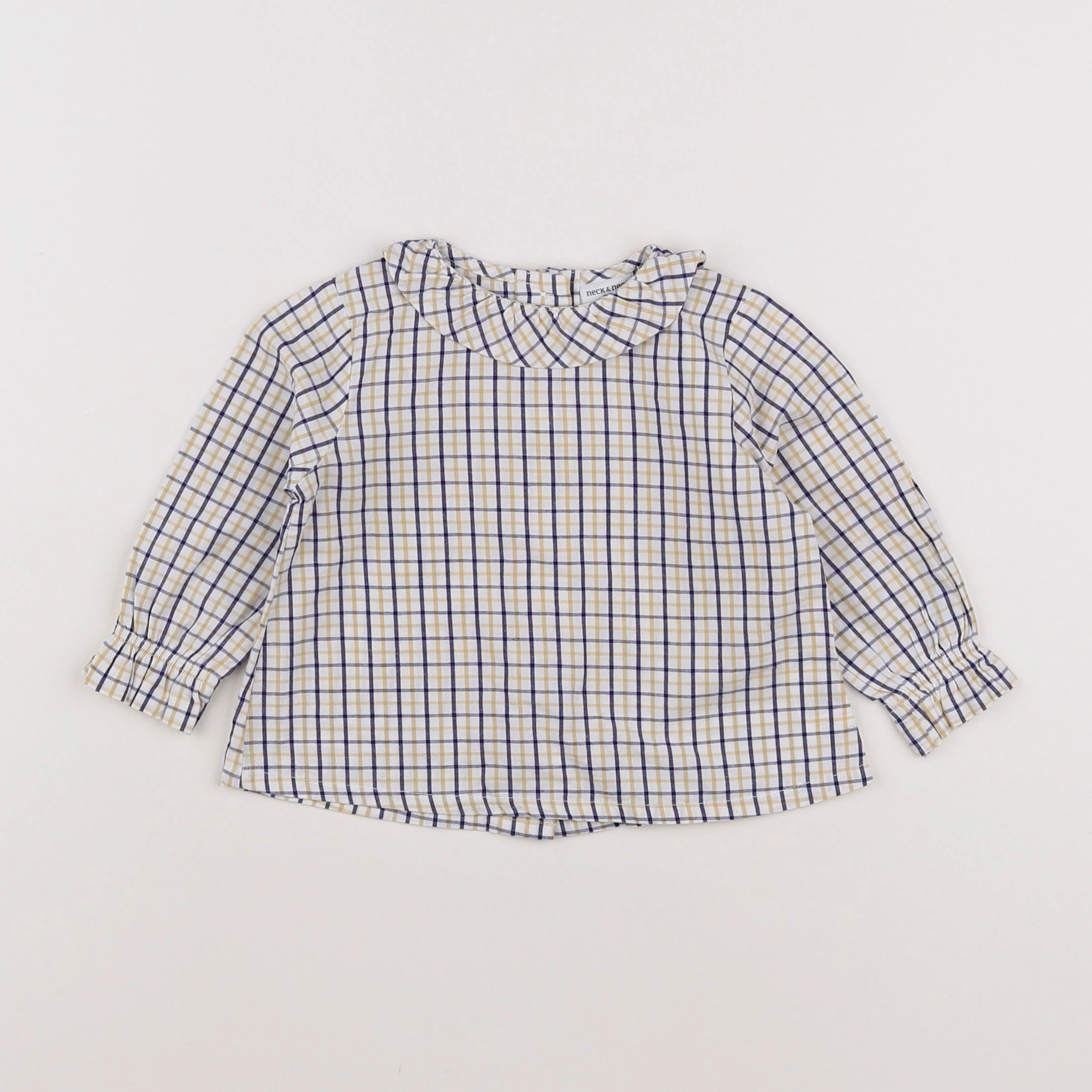 Neck & Neck - blouse blanc, jaune, bleu - 9/12 mois