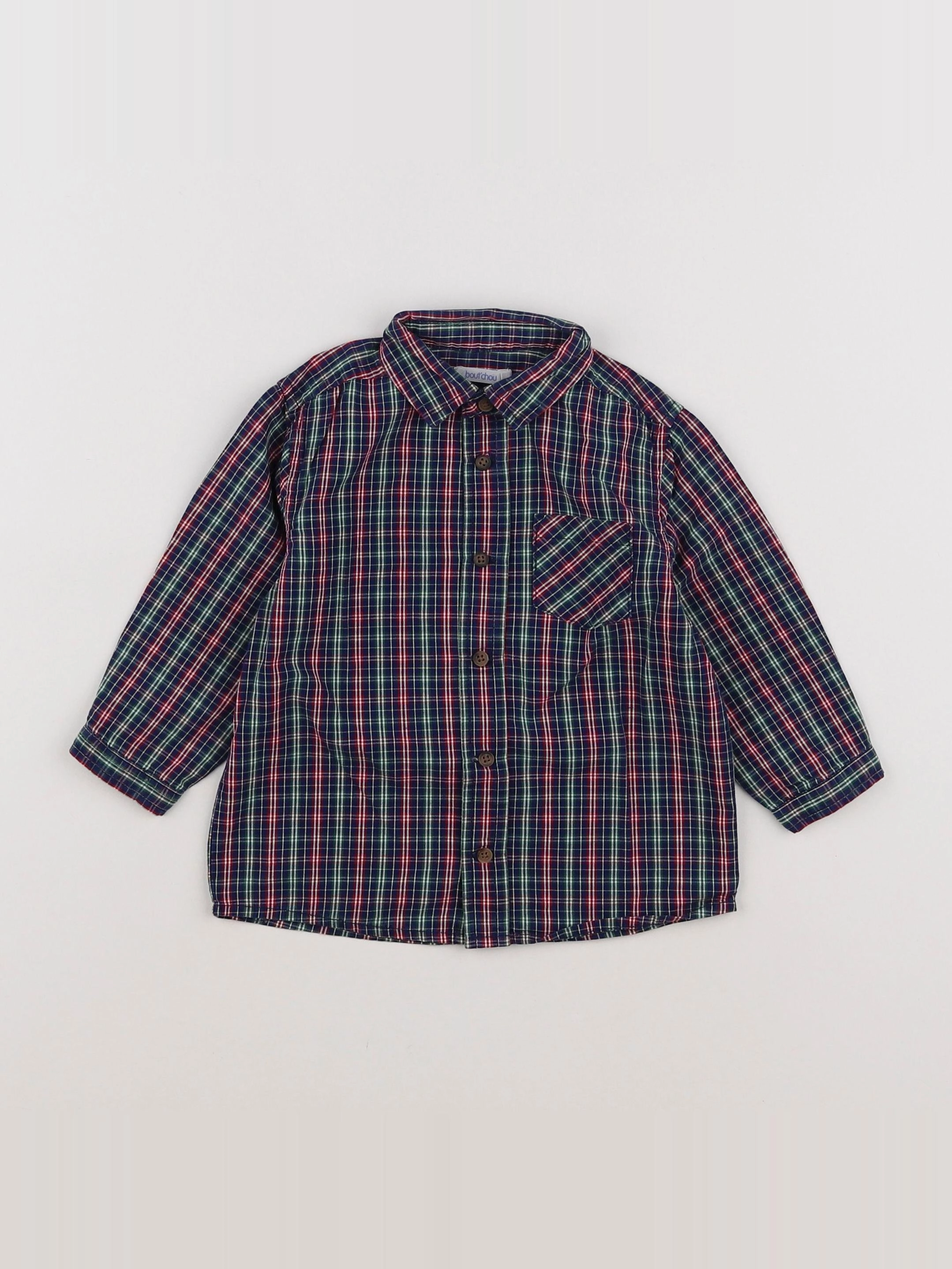 Boutchou - chemise multicolore - 18 mois