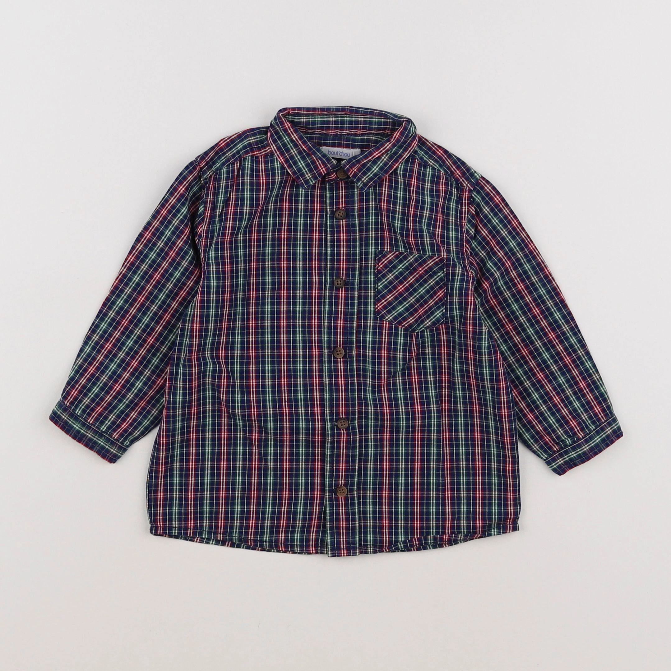 Boutchou - chemise multicolore - 18 mois