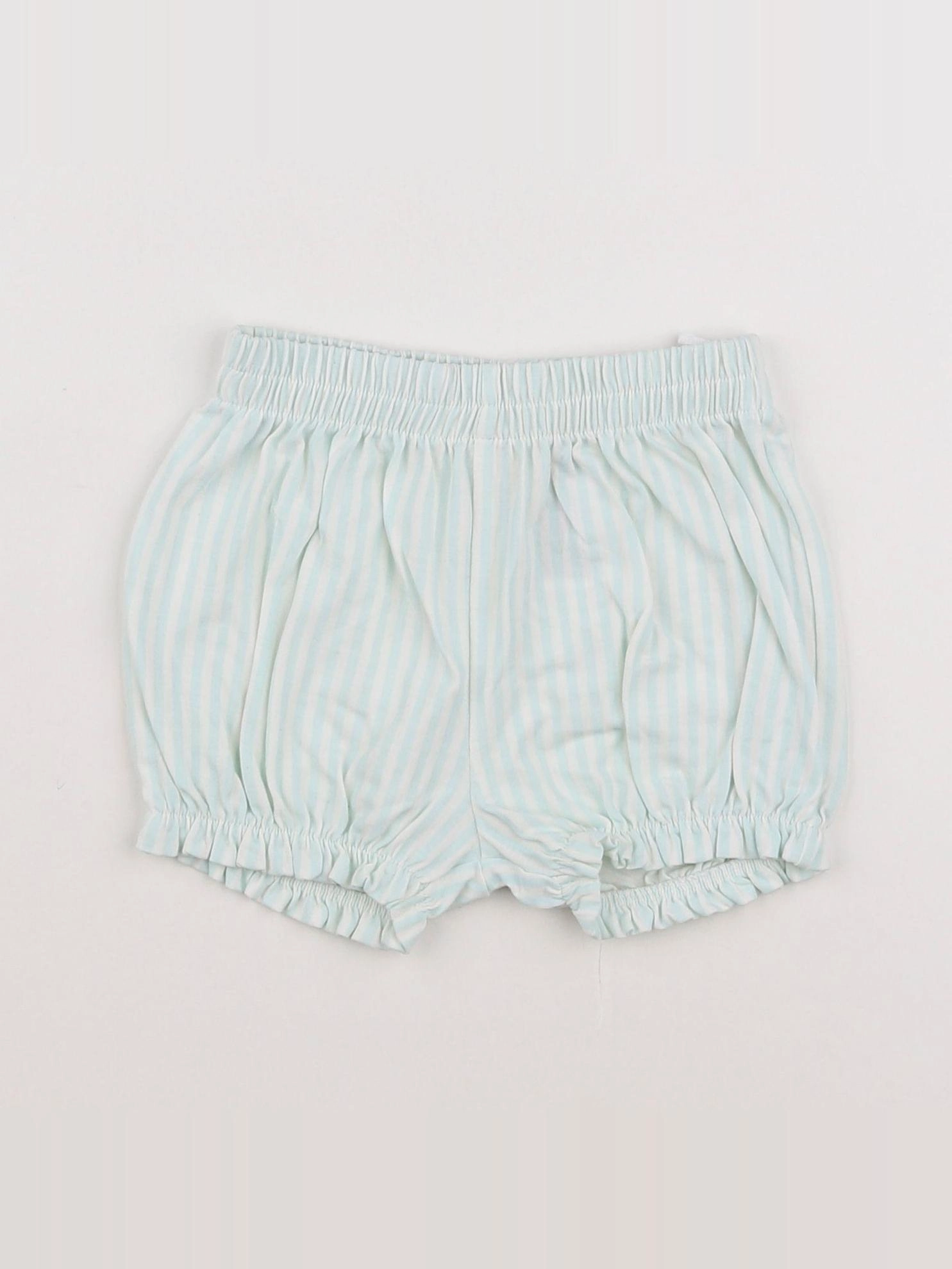 H&M - bloomer blanc, bleu - 9/12 mois