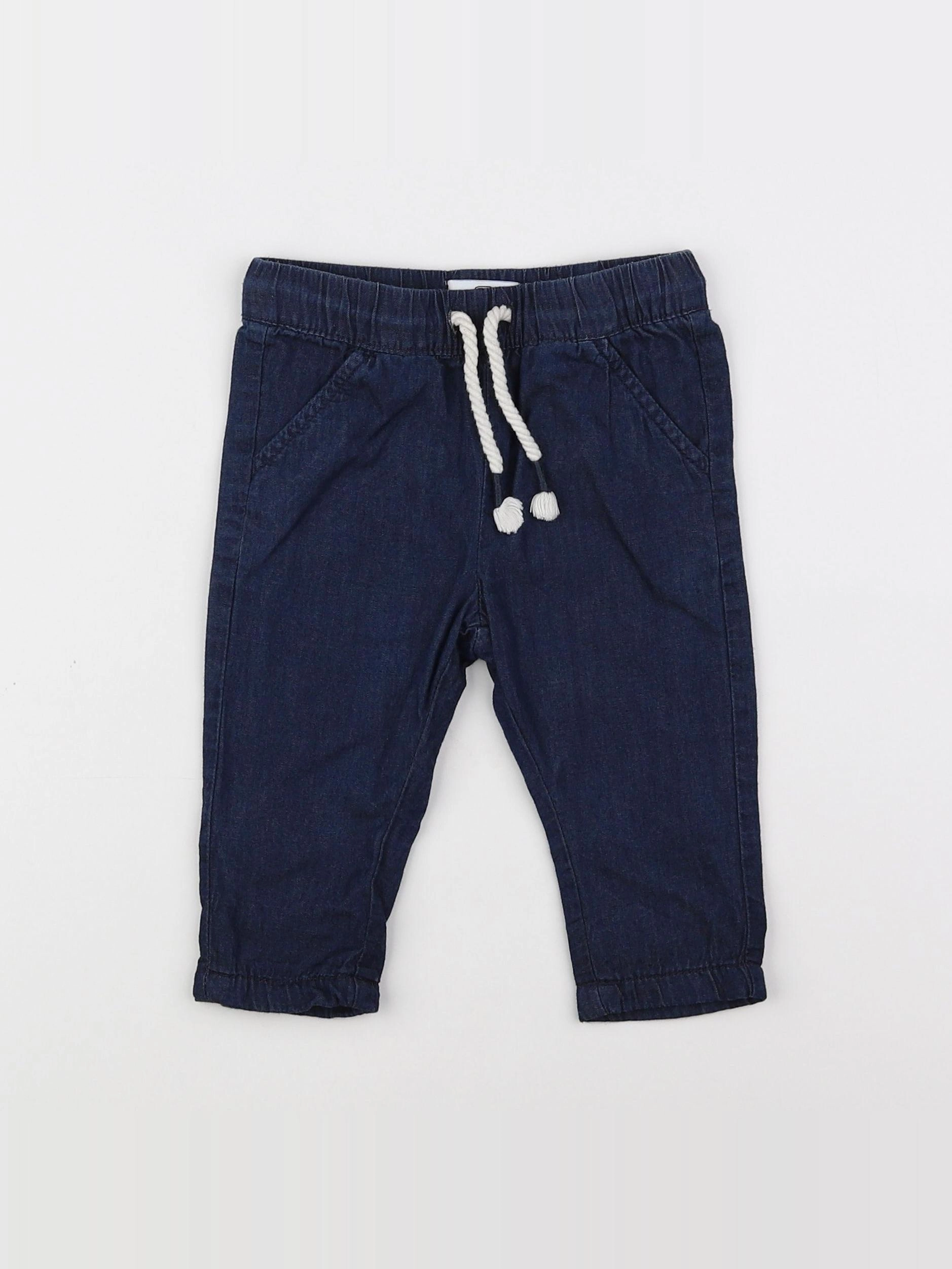 La Redoute - pantalon bleu - 6 mois