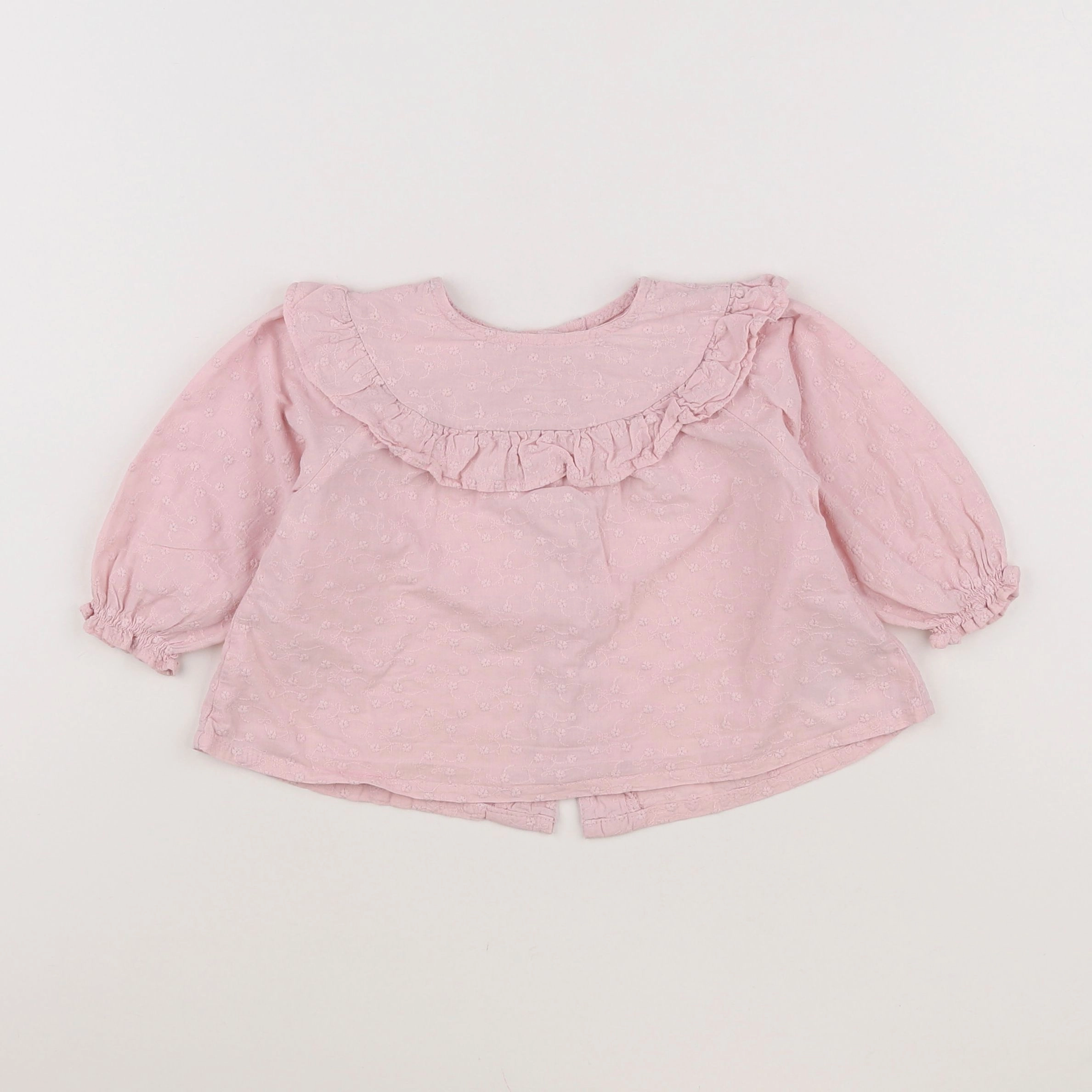 Vertbaudet - blouse rose - 9 mois