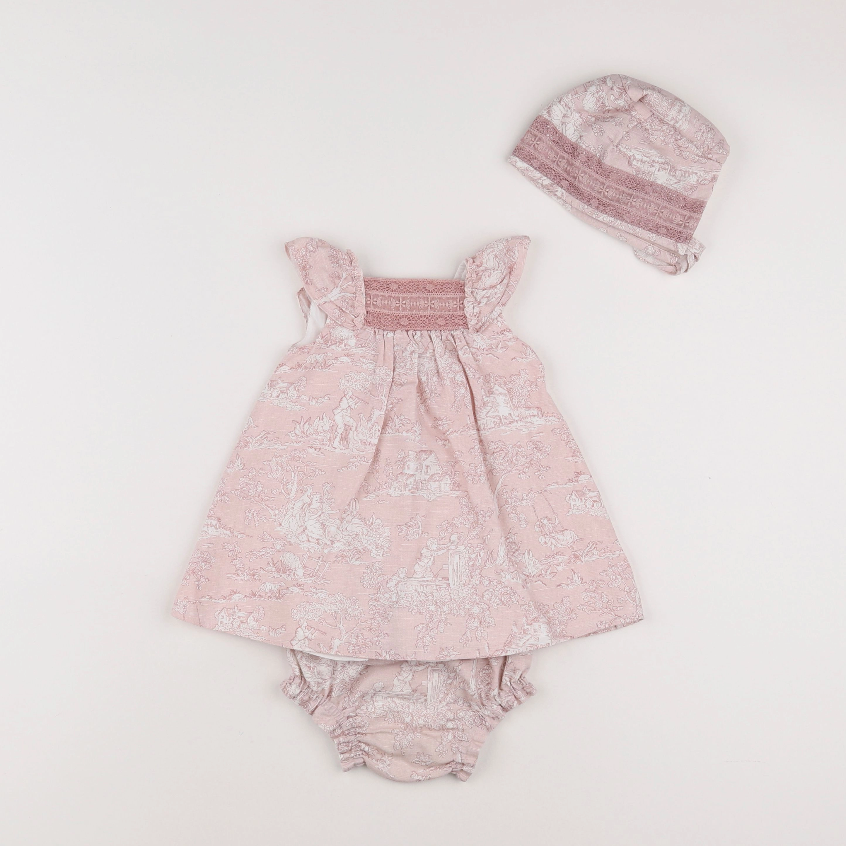 Nanos baby - robe rose - 6 mois