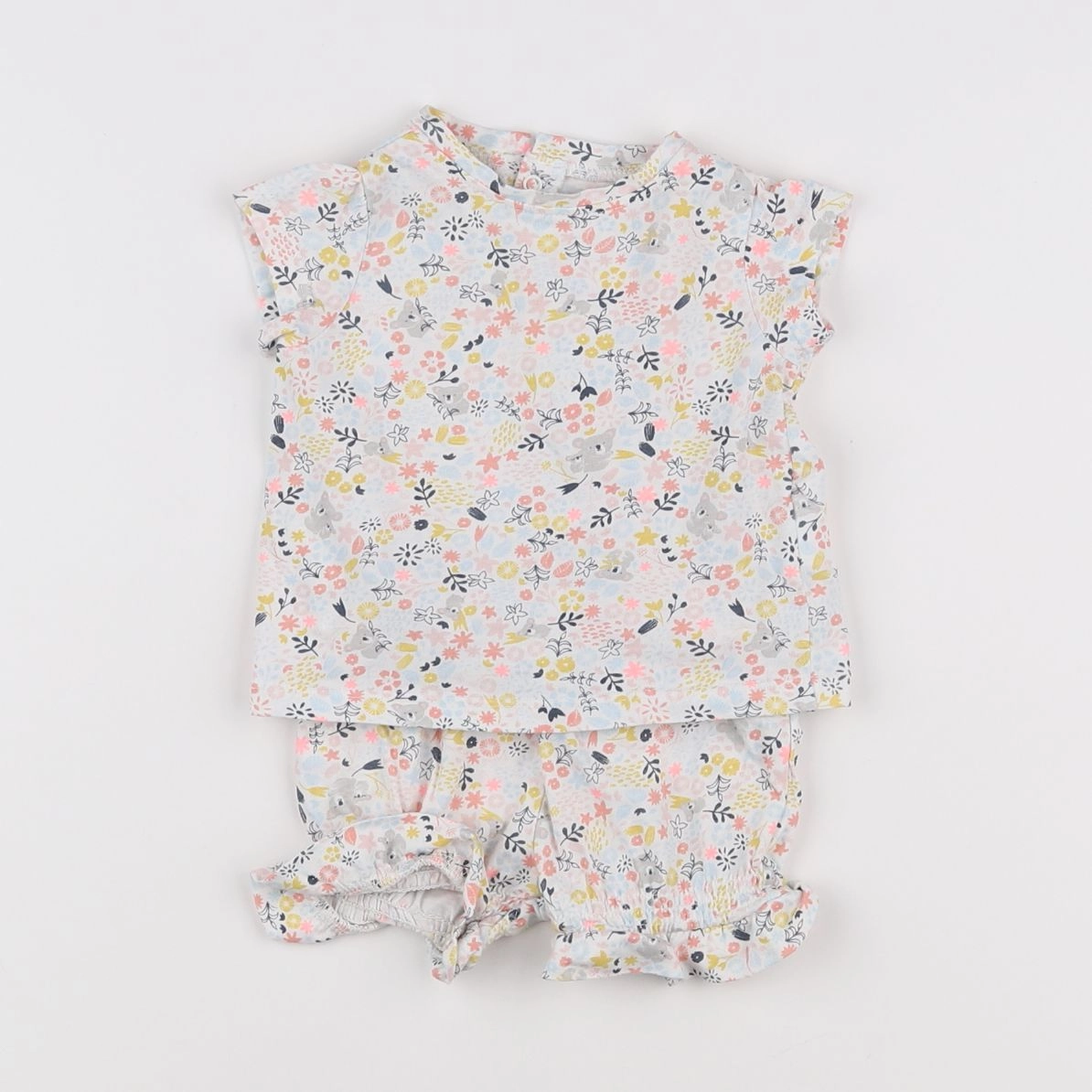 Vertbaudet - pyjama coton multicolore - 3 mois