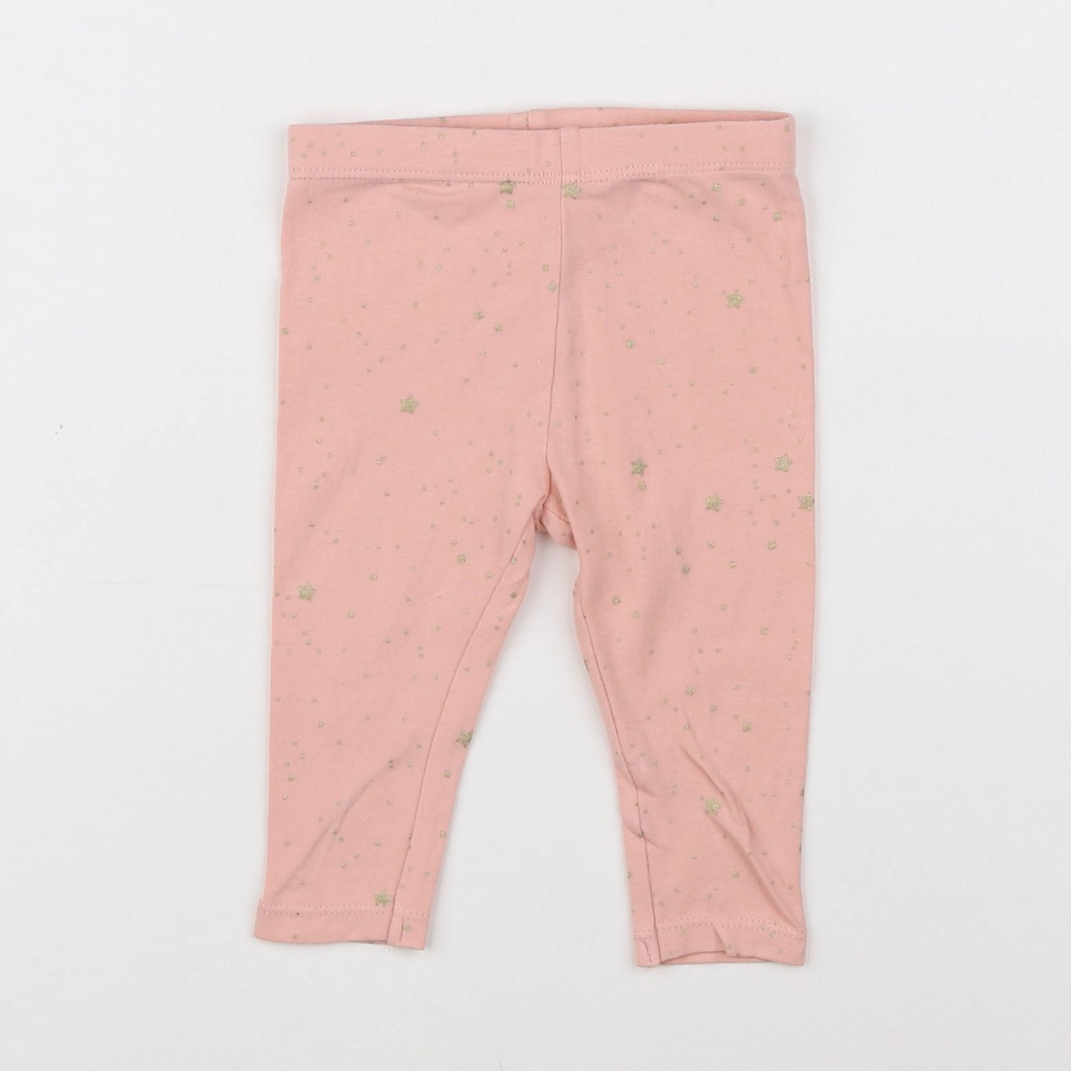 Vertbaudet - legging rose, or - 6 mois