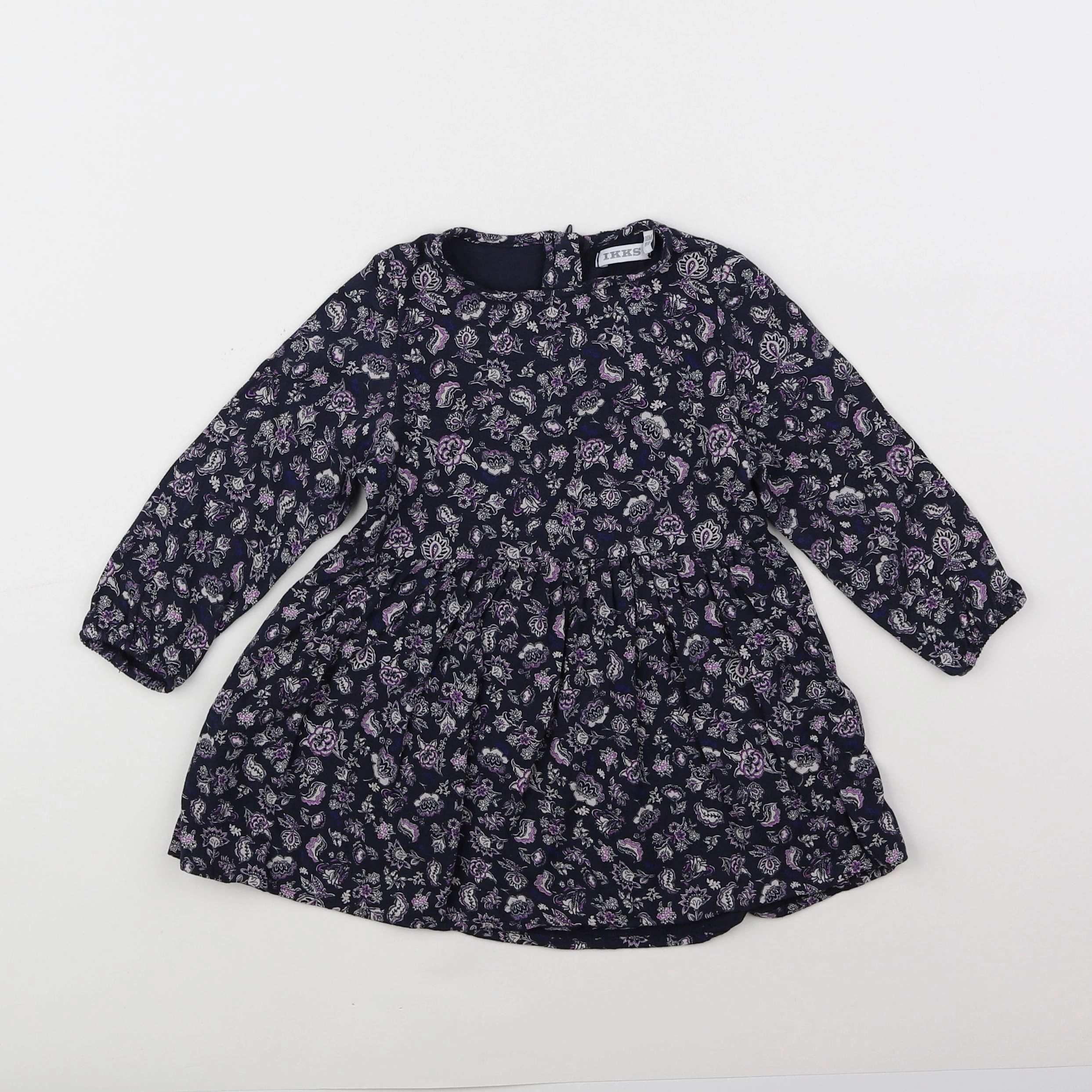 IKKS - robe bleu - 18 mois