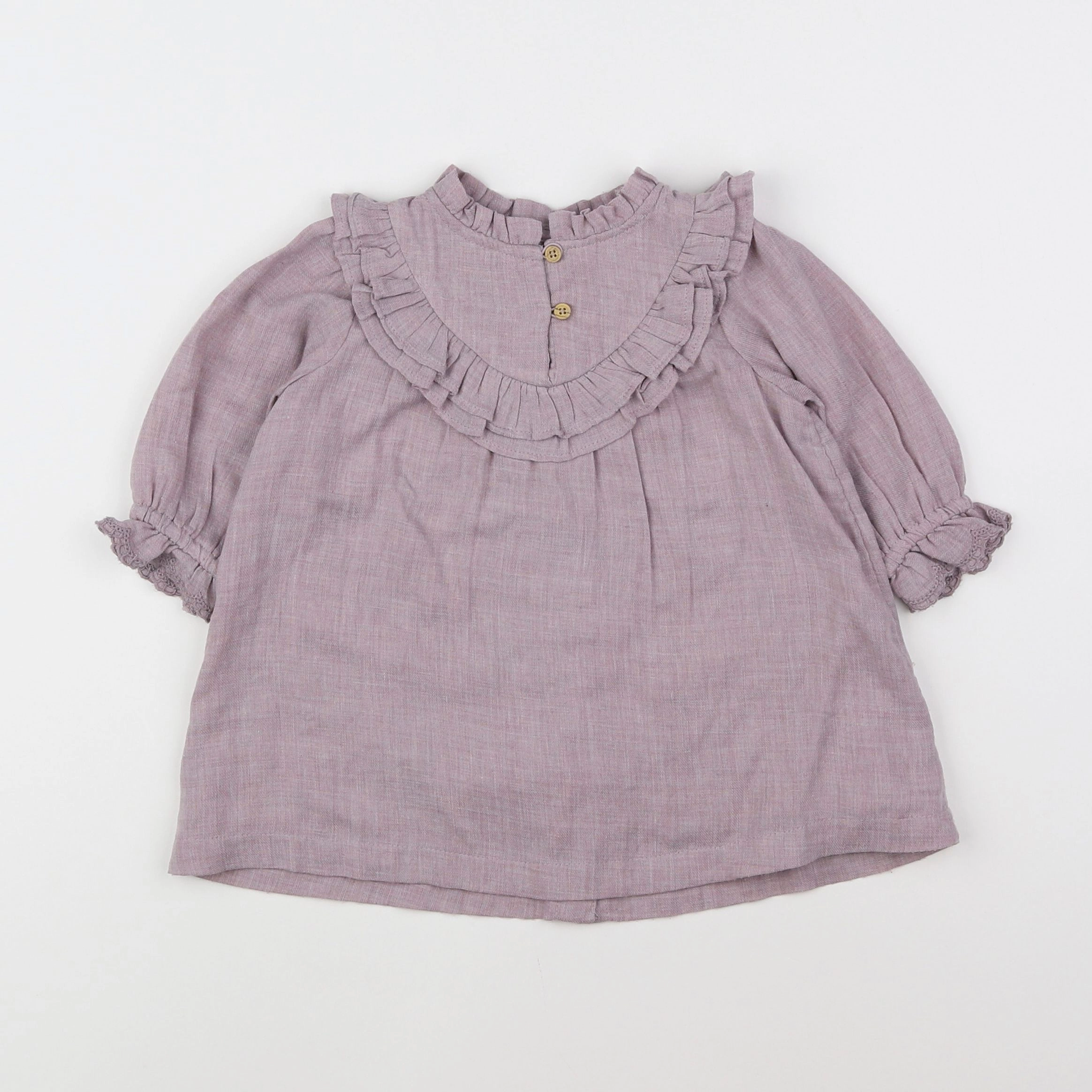 Vertbaudet - robe violet - 6 mois