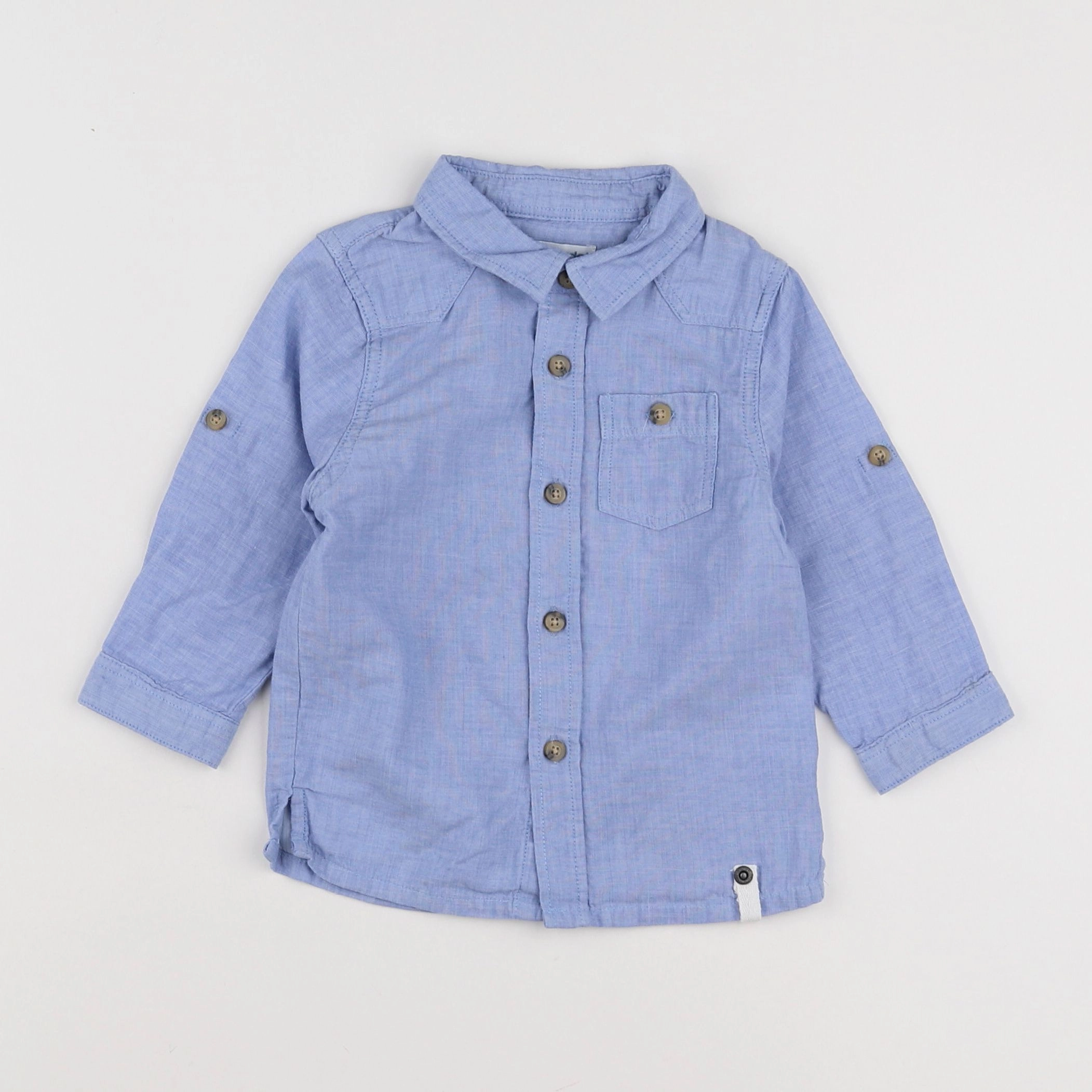 Vertbaudet - chemise bleu - 6 ans