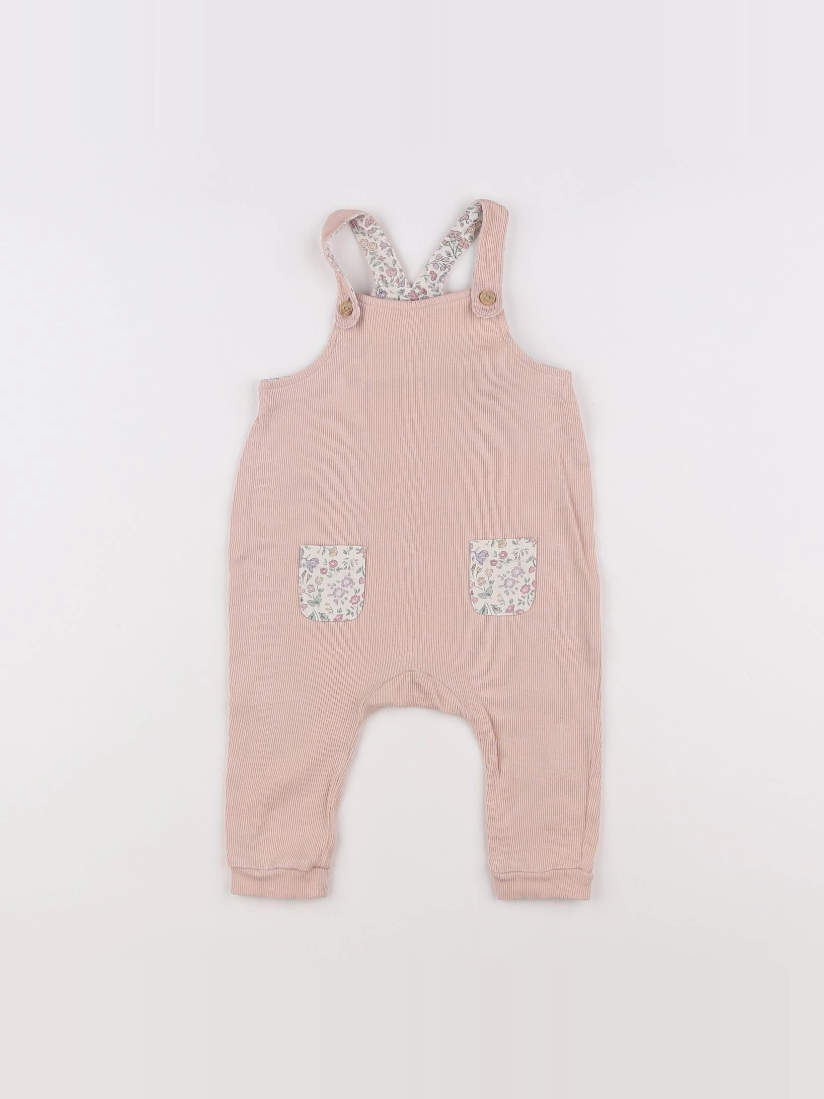 H&M - salopette rose - 6 mois