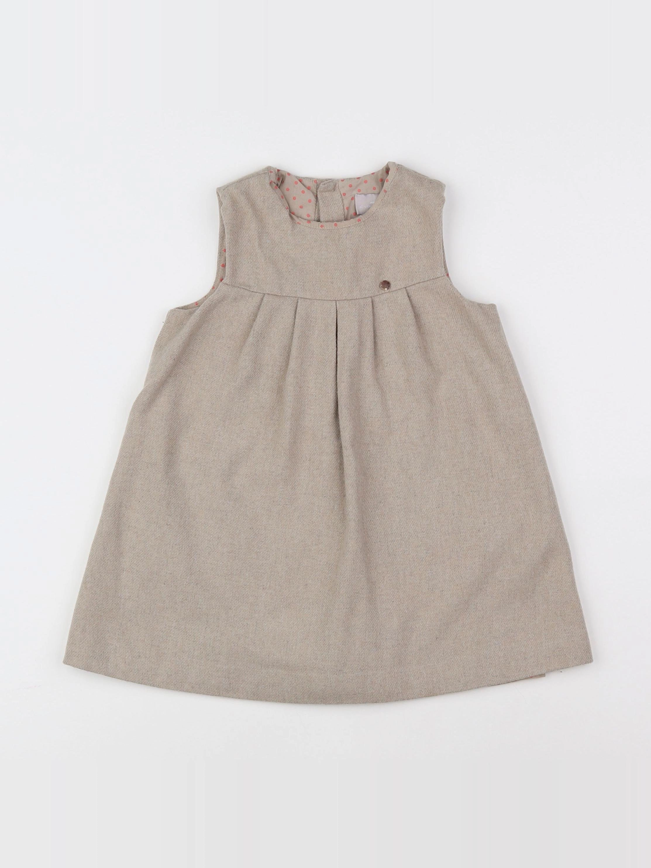 Cyrillus - robe marron - 2 ans