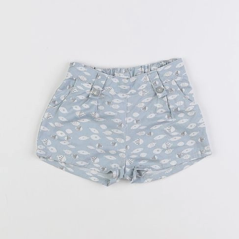 Absorba - short bleu - 12 mois