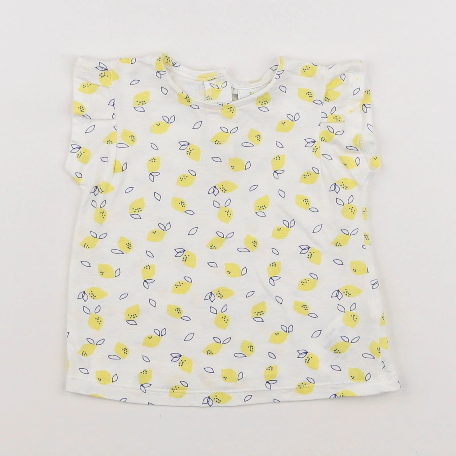 Tape à l'oeil - débardeur blanc, jaune - 12 mois