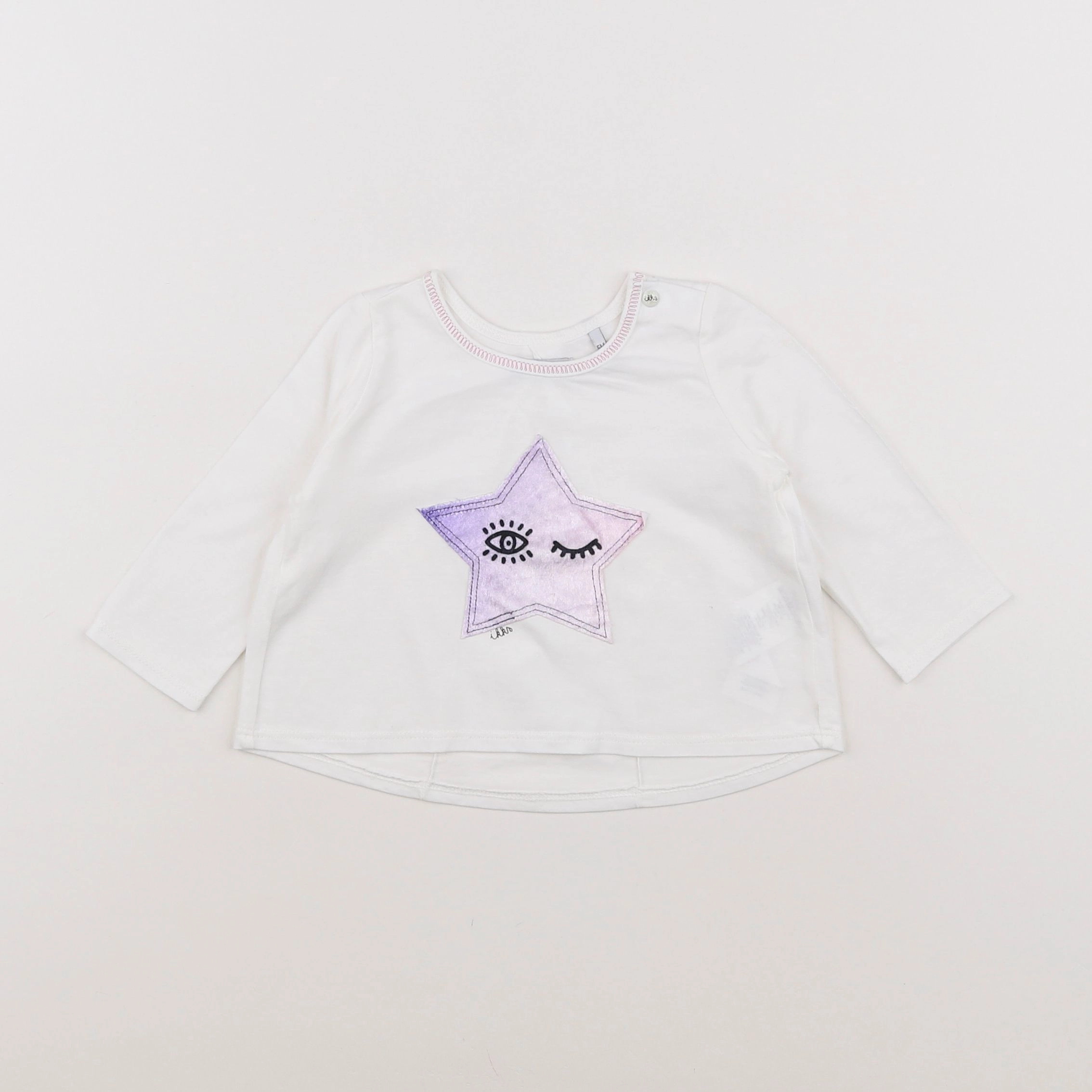 IKKS - tee-shirt blanc - 6 mois