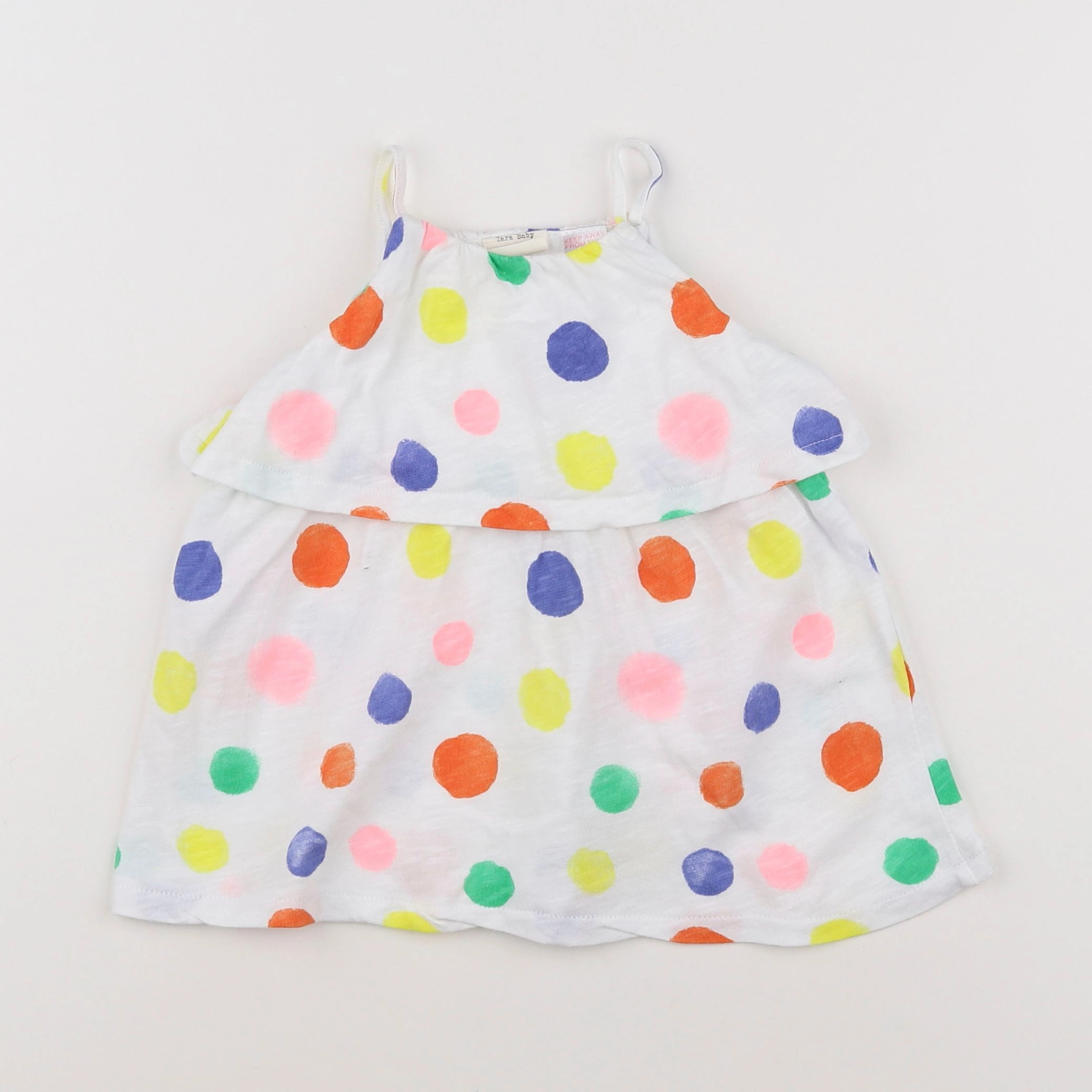 Zara - robe blanc - 6/9 mois