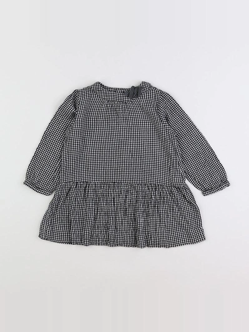Zara - robe noir - 12/18 mois
