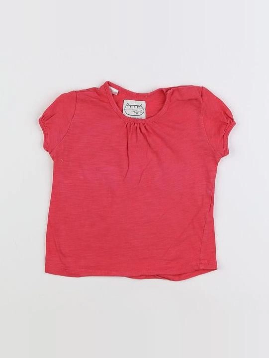 Zara - tee-shirt rose - 9/12 mois
