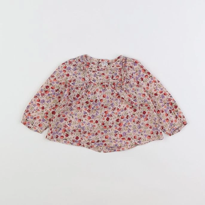 Zara - blouse rose - 3/6 mois