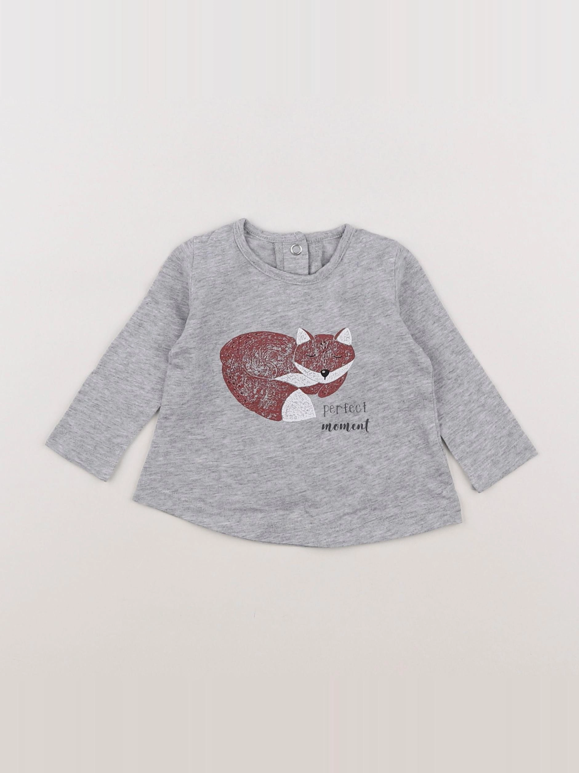 La Redoute - tee-shirt gris - 3 mois