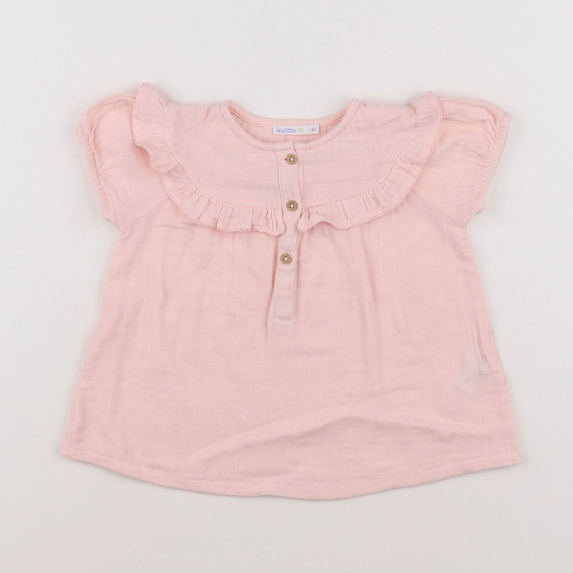 Boutchou - blouse rose - 18 mois