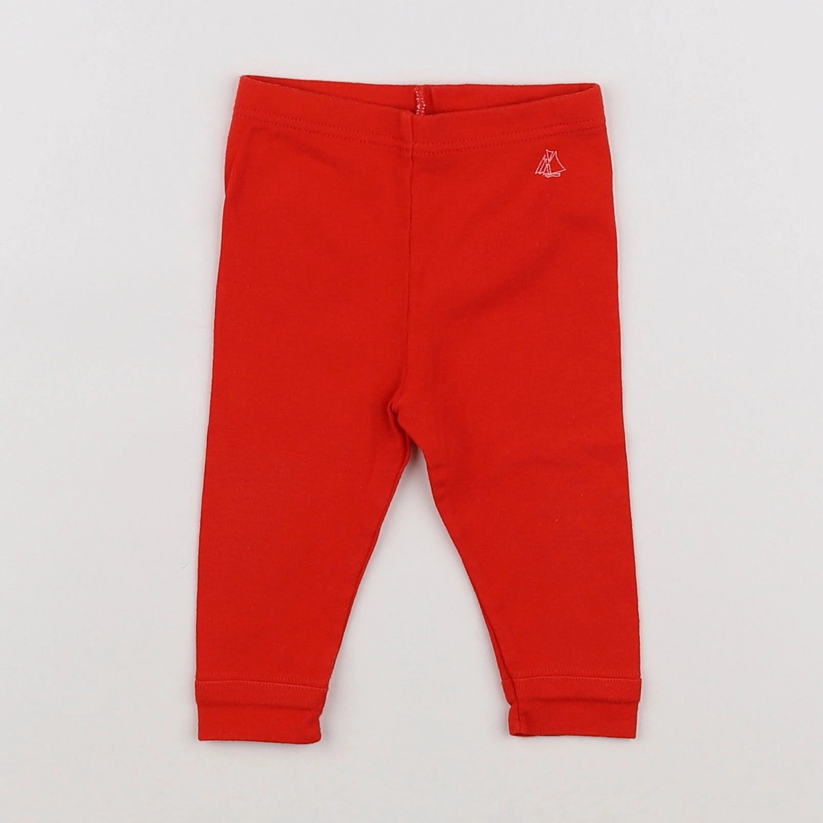 Petit Bateau - legging rouge - 6 mois