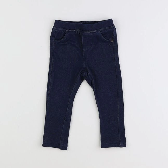 Vertbaudet - jegging bleu - 12 mois