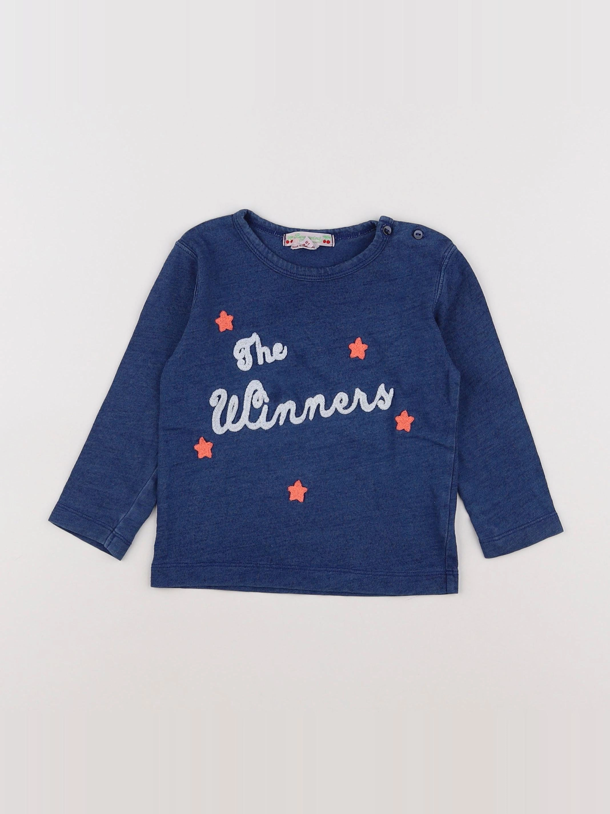 Bonpoint - tee-shirt bleu - 18 mois