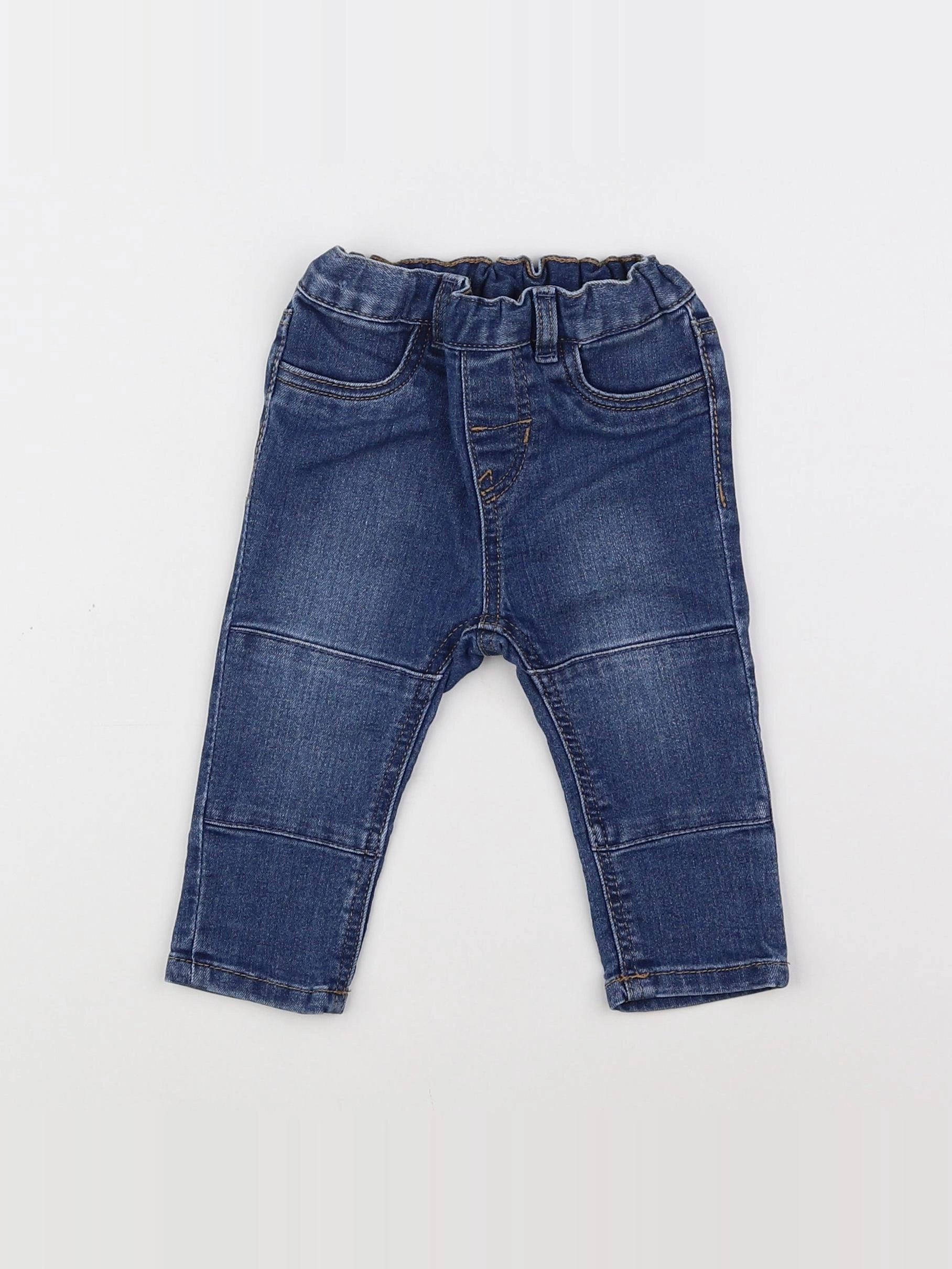 H&M - jean bleu - 9/12 mois
