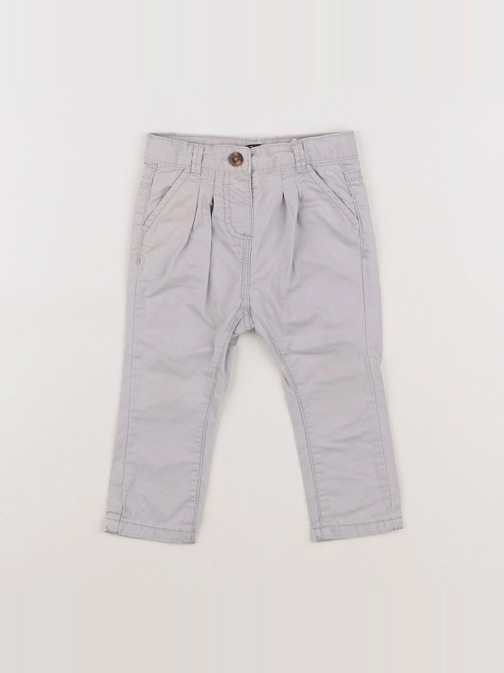 Tape à l'oeil - pantalon gris - 12 mois