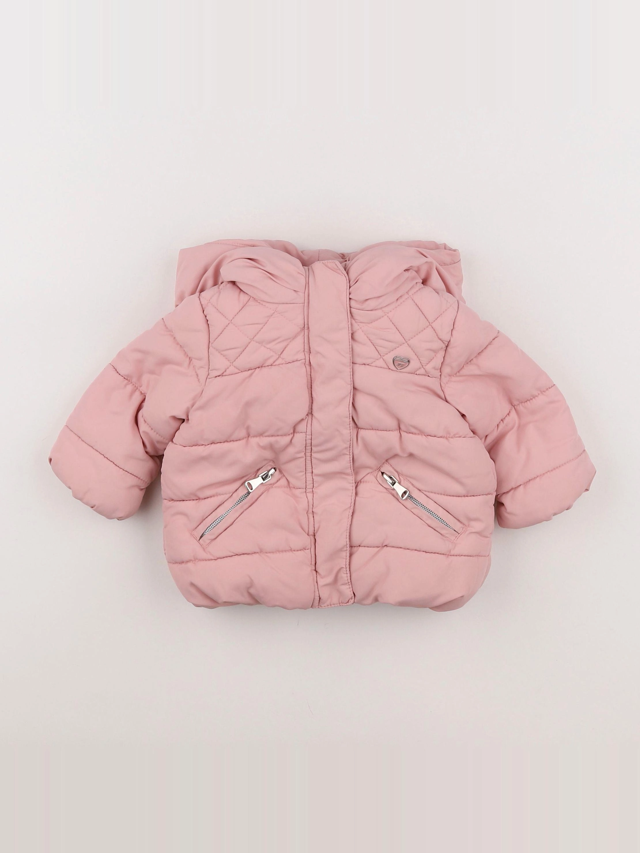 Zara - doudoune rose - 3/6 mois