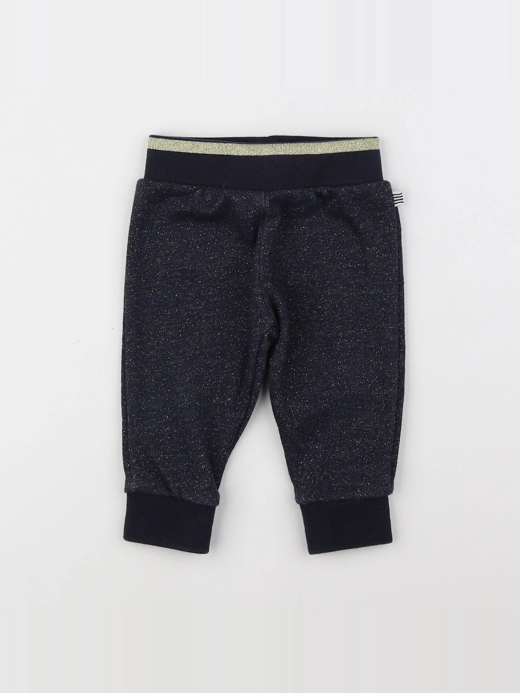 Petit Bateau - jogging bleu, or - 12 mois