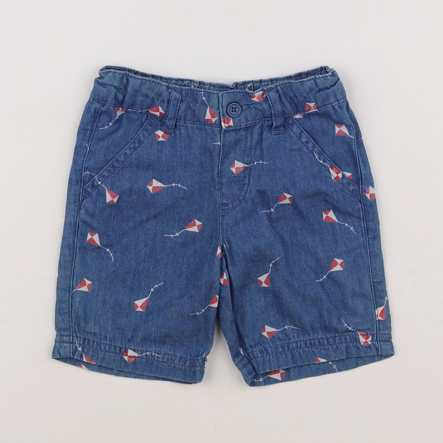 Boutchou - short bleu - 9 mois