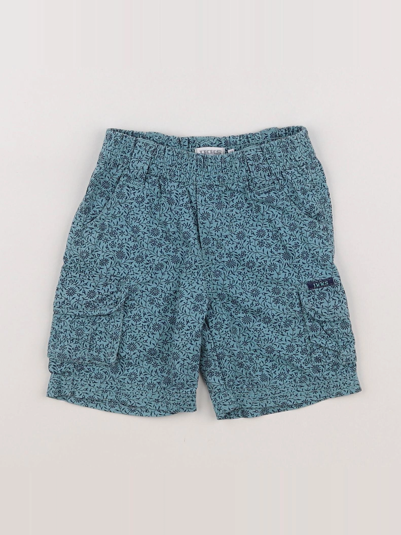 IKKS - short bleu - 6 mois