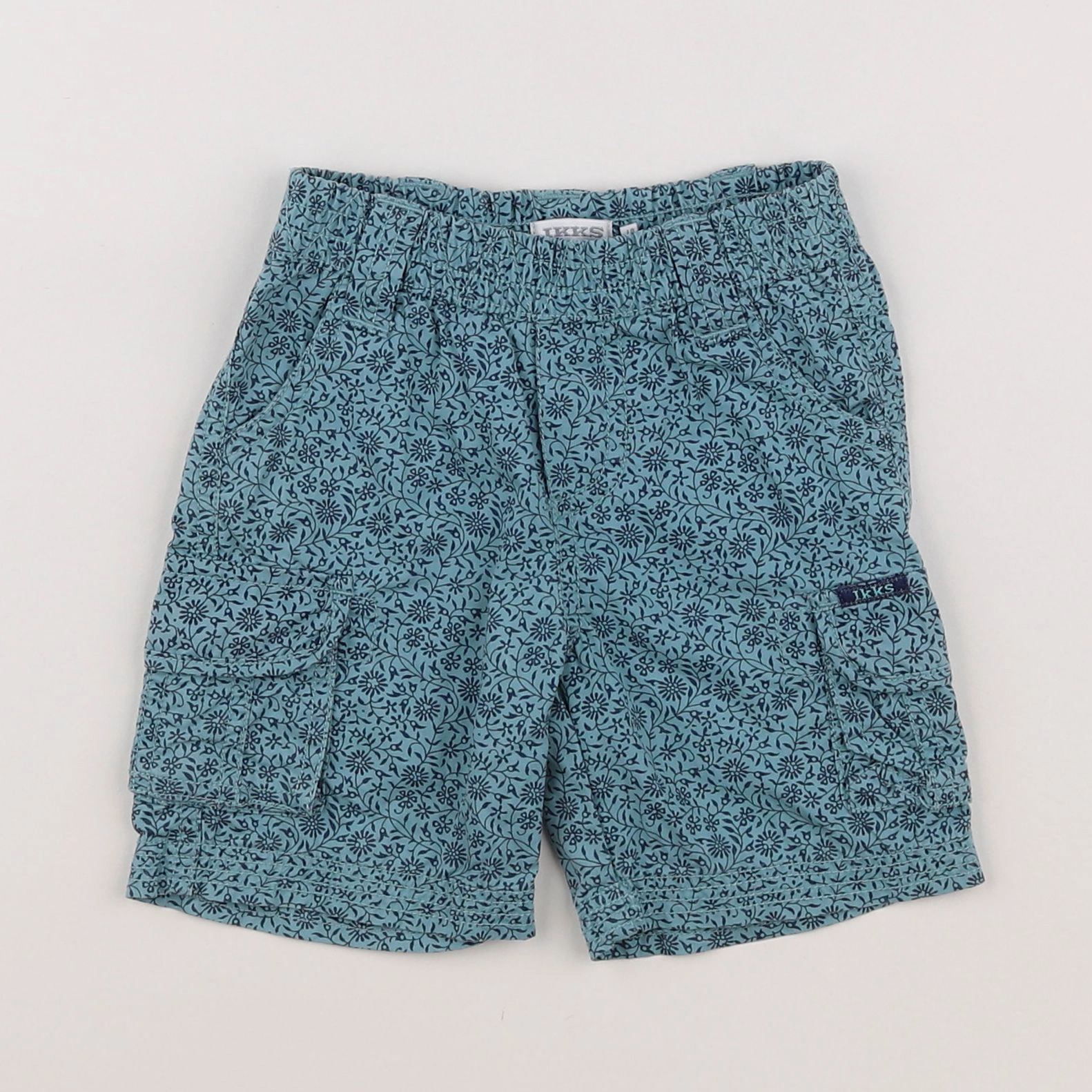 IKKS - short bleu - 6 mois