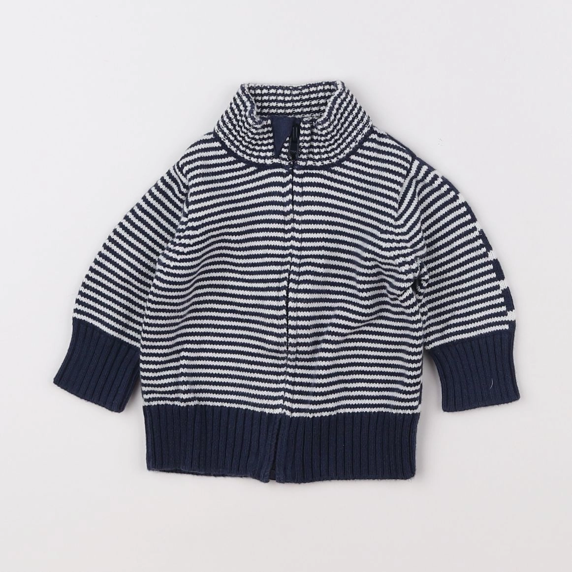 Petit Bateau - pull bleu, blanc - 6 mois