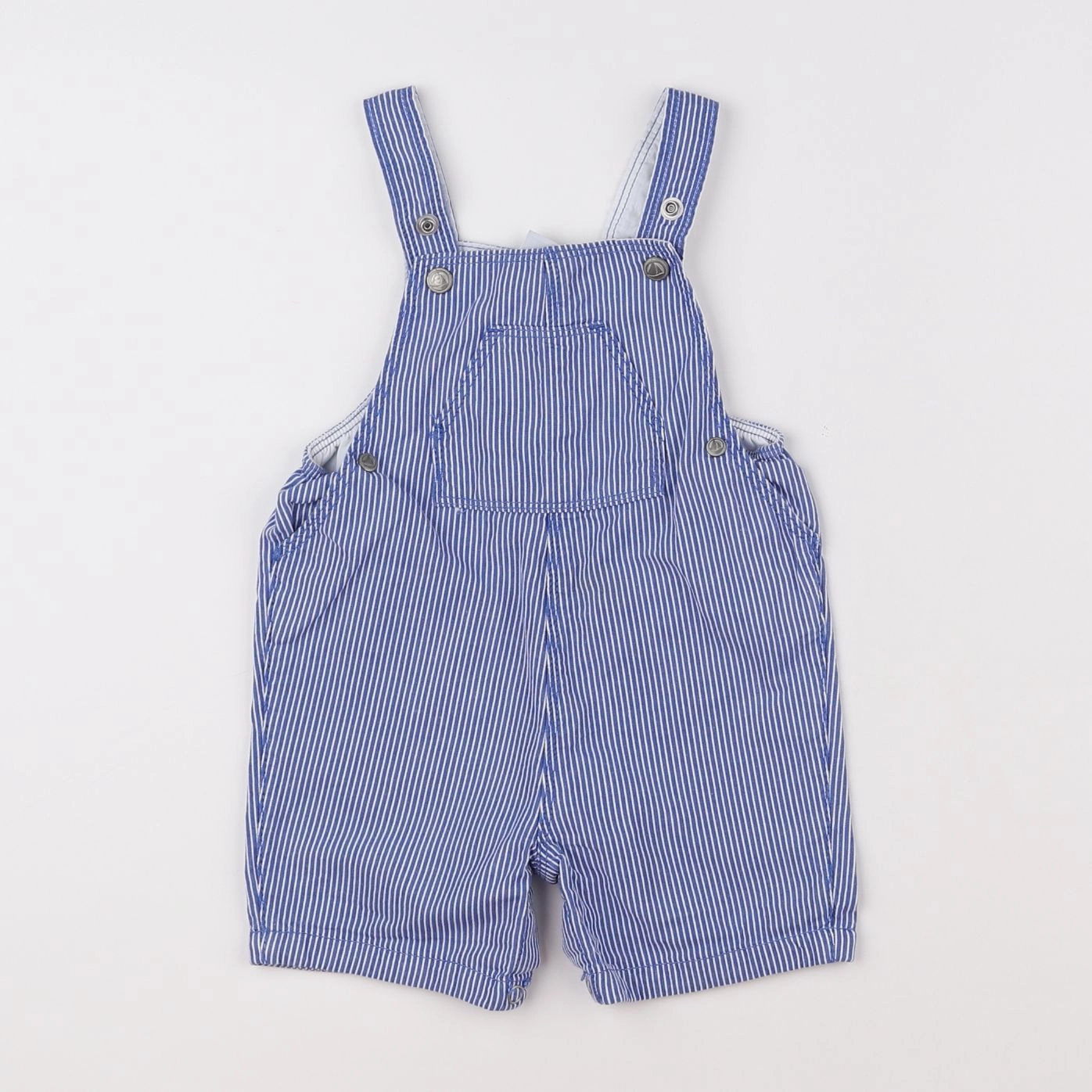 Petit Bateau - salopette blanc, bleu - 6 mois