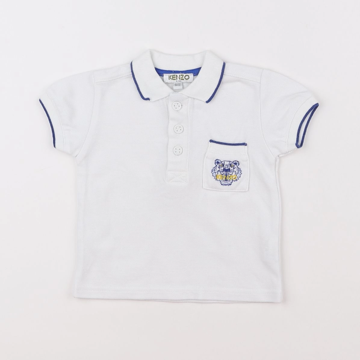 Kenzo - polo blanc - 6 mois