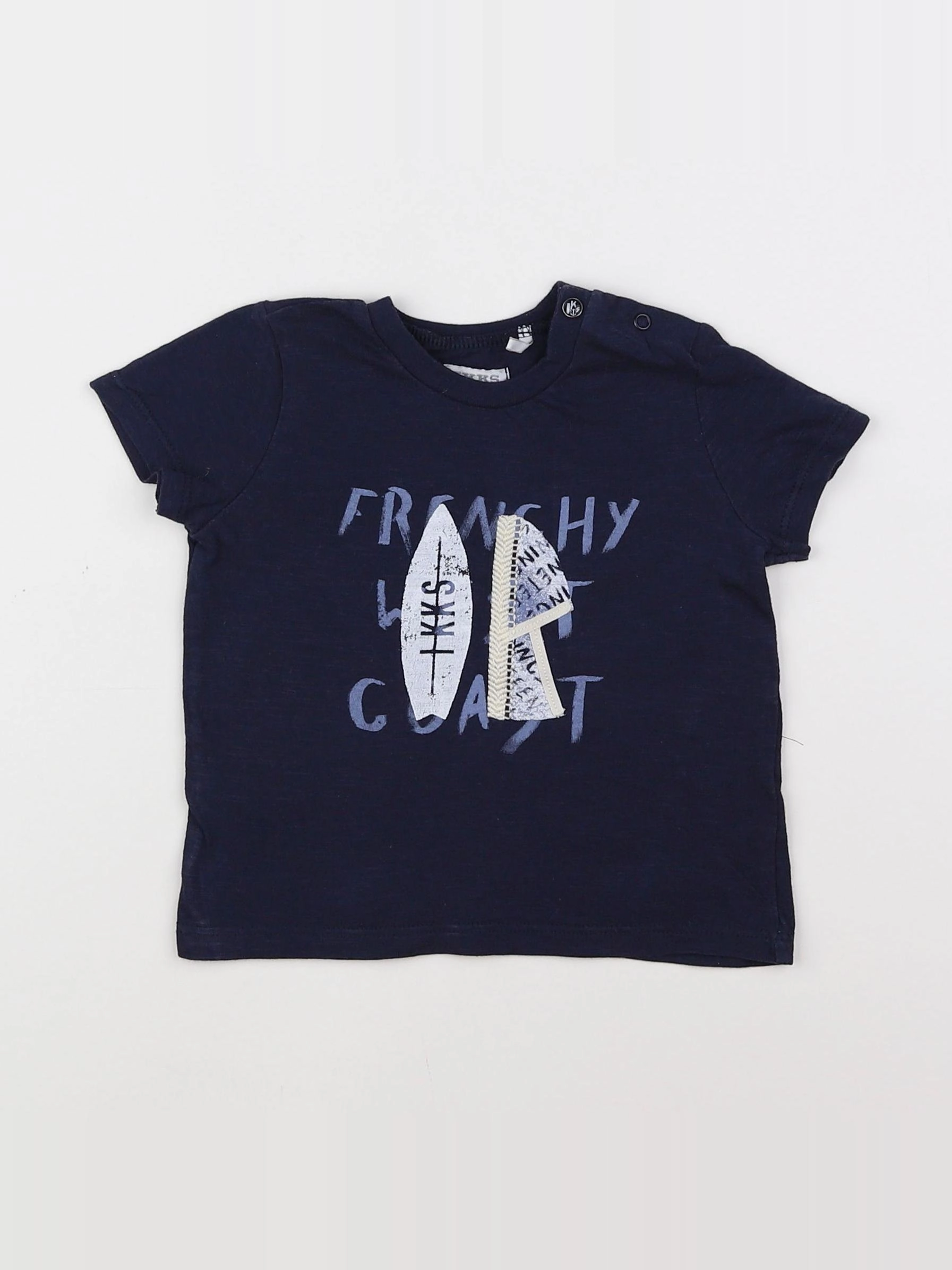 IKKS - tee-shirt bleu - 12 mois