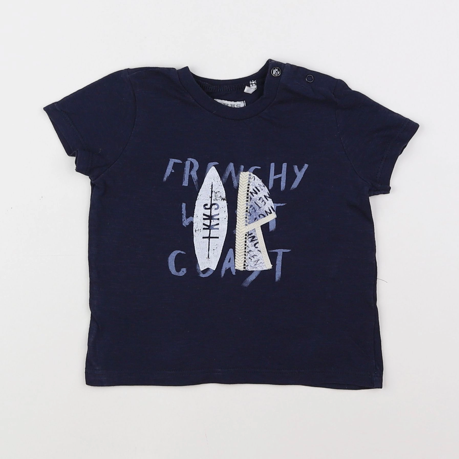 IKKS - tee-shirt bleu - 12 mois