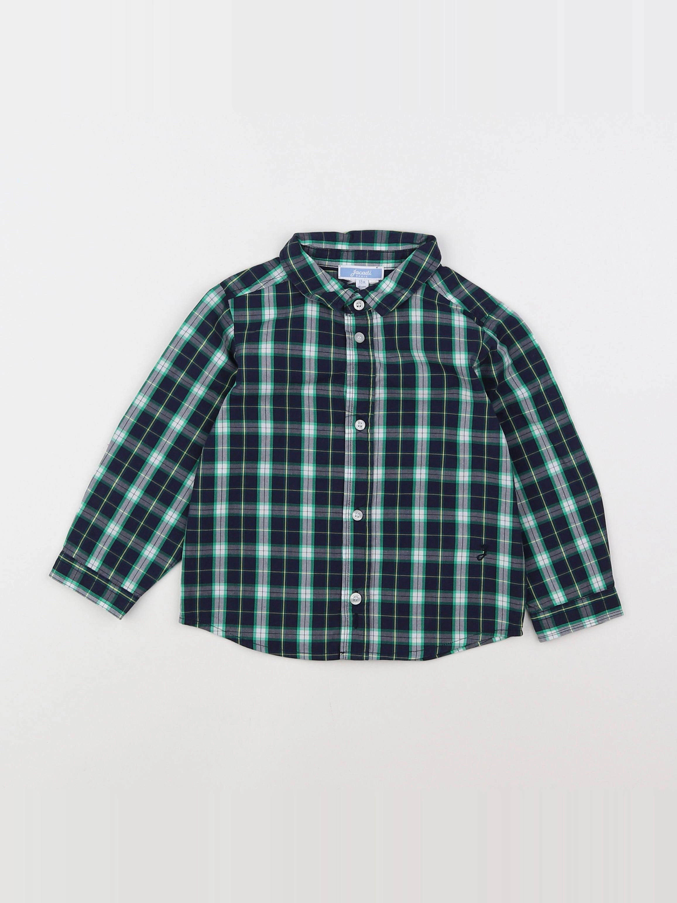 Jacadi - chemise bleu, vert - 18 mois