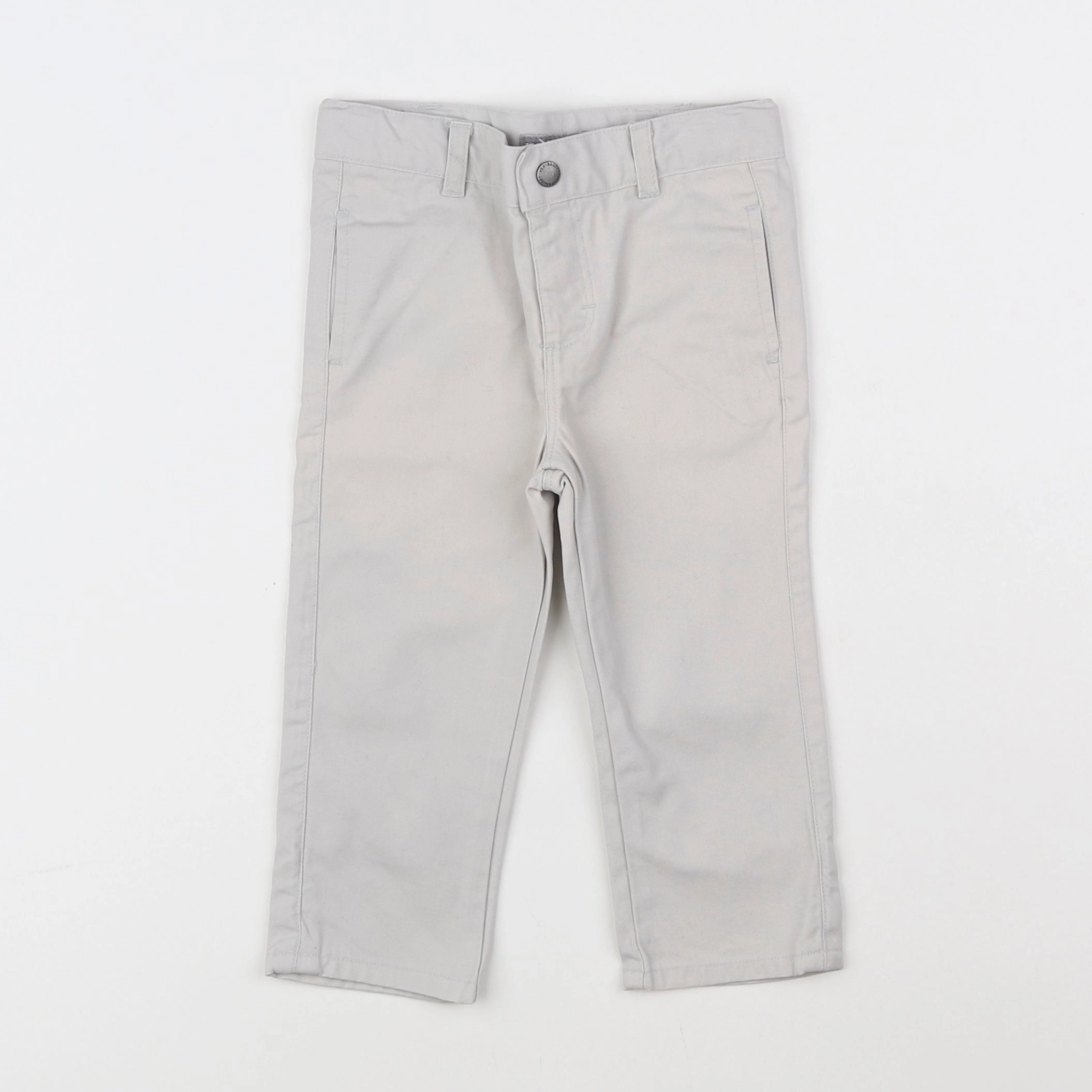 Vertbaudet - pantalon gris - 12 mois