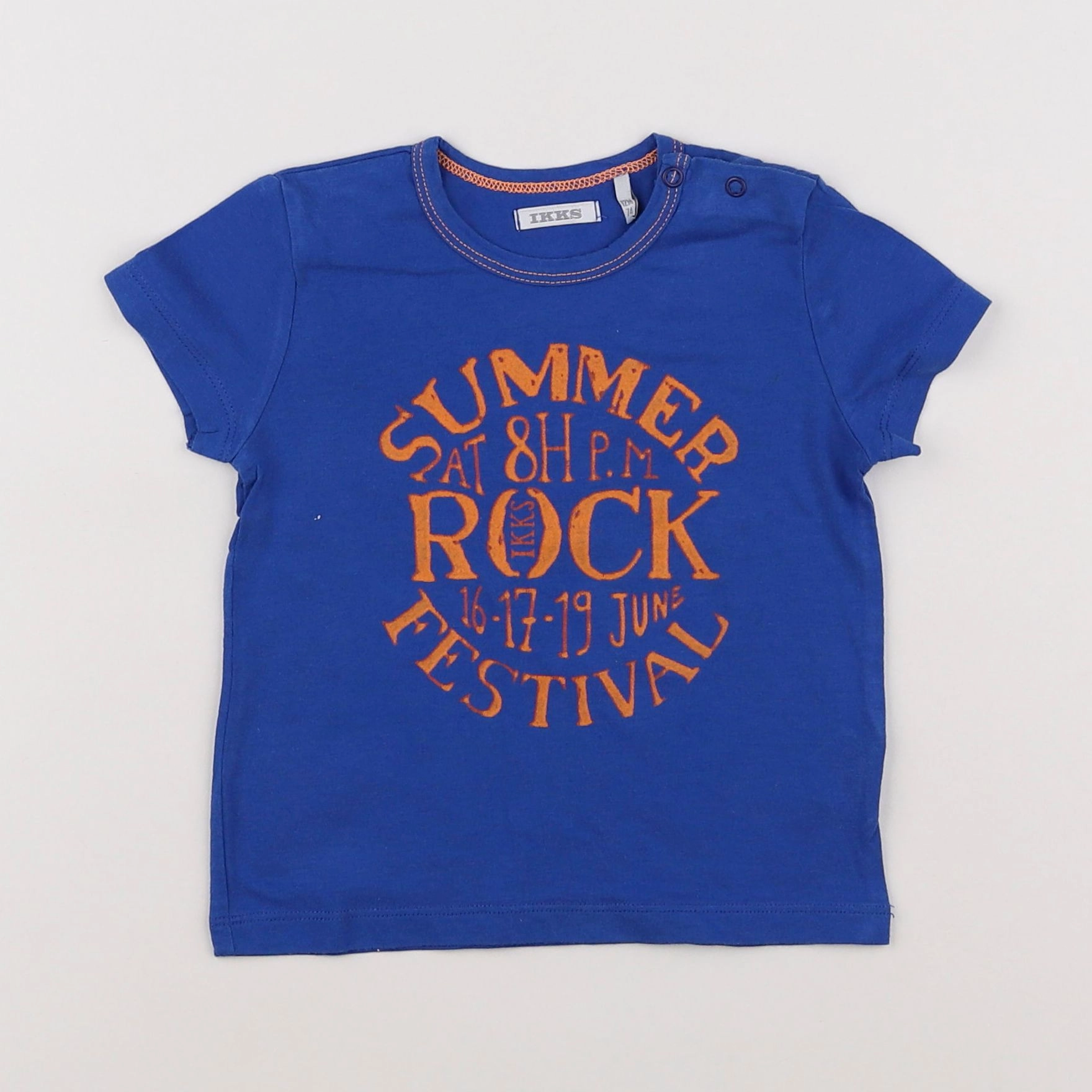 IKKS - tee-shirt bleu - 12 mois