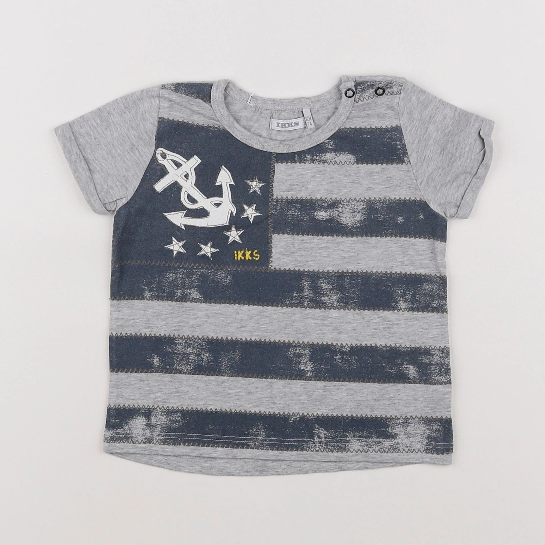 IKKS - tee-shirt gris - 12 mois