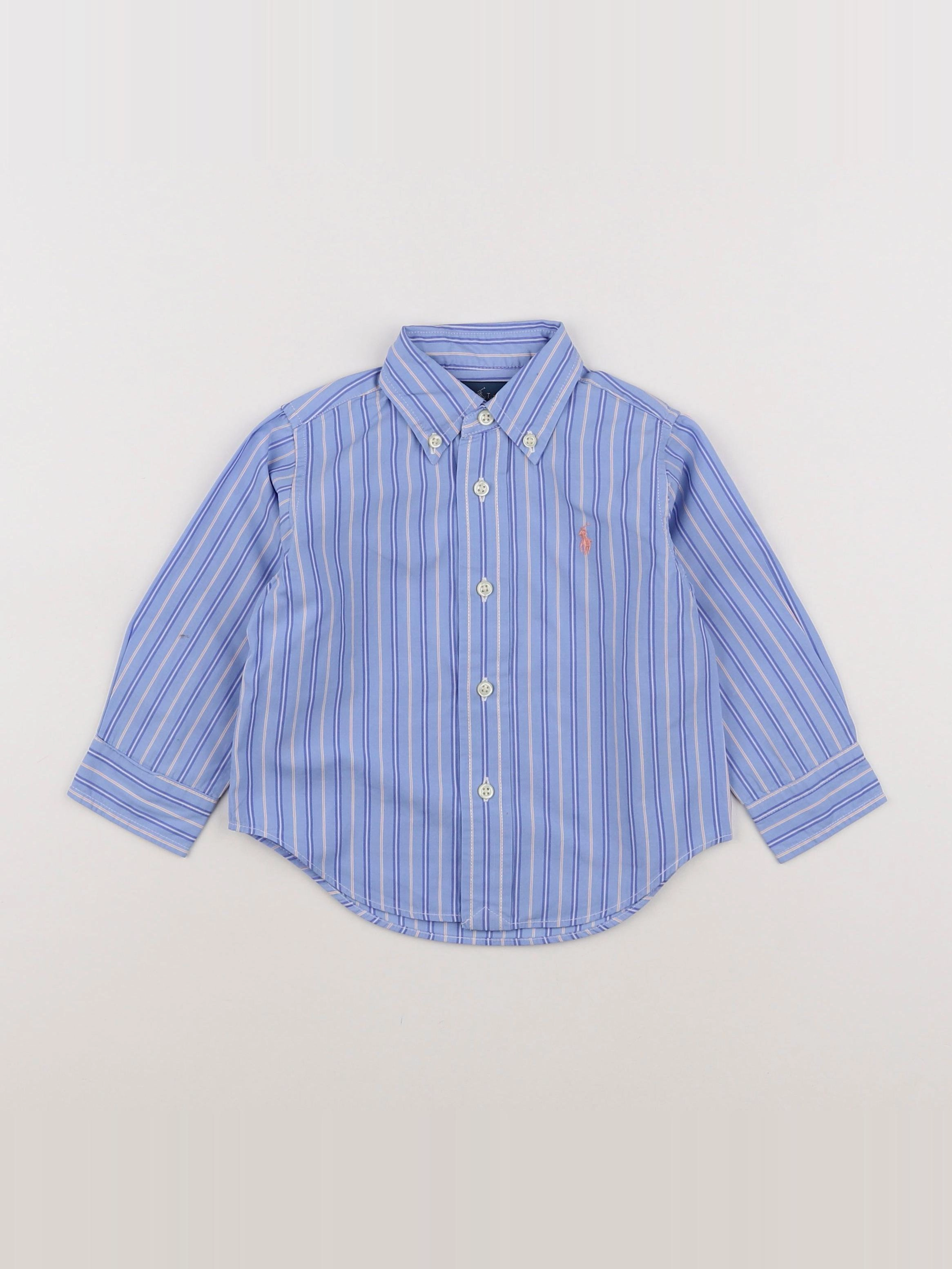Ralph Lauren - chemise bleu - 12 mois