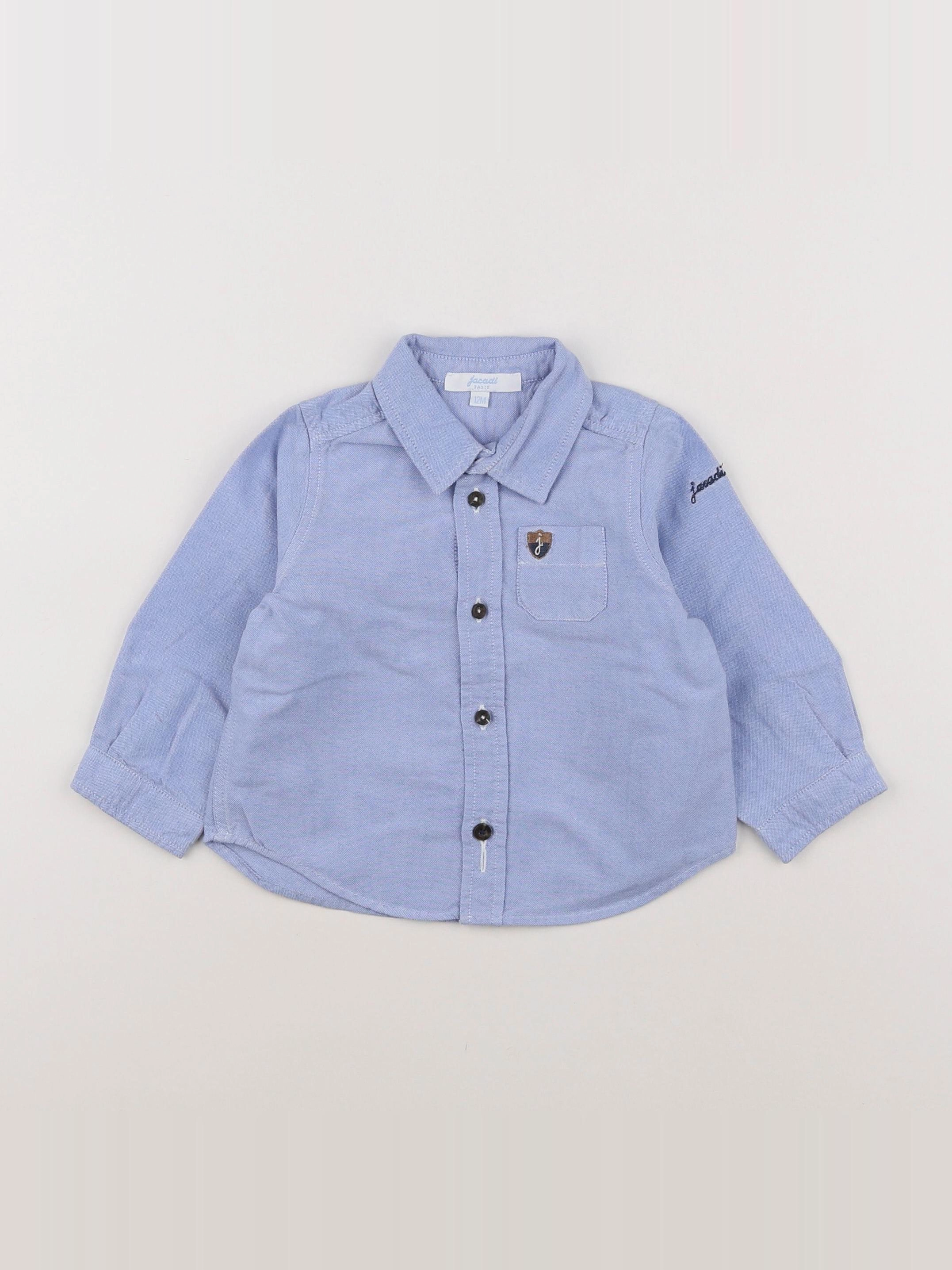 Jacadi - chemise bleu - 12 mois