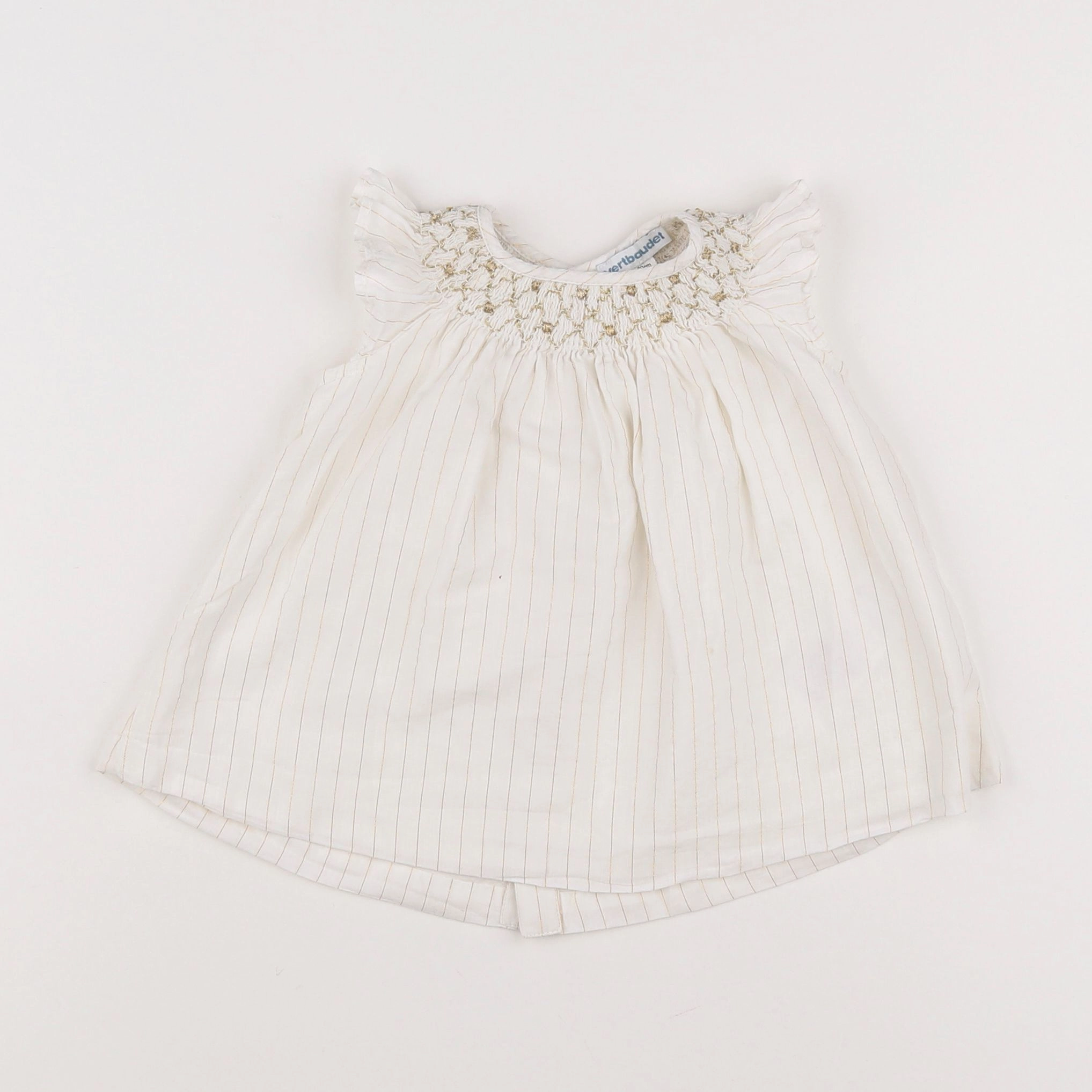 Vertbaudet - robe blanc - 3 mois