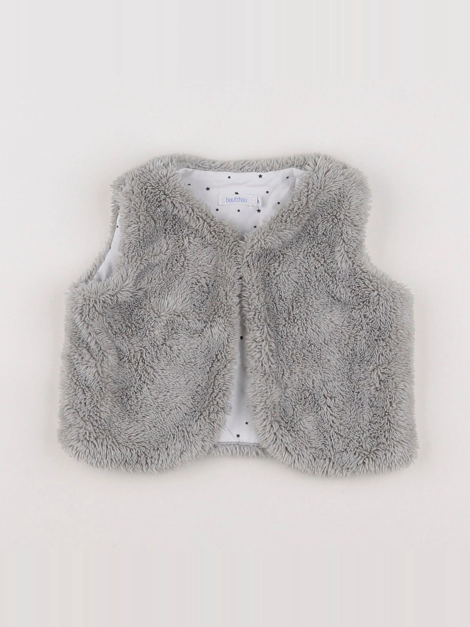 Boutchou - gilet gris - 6 mois