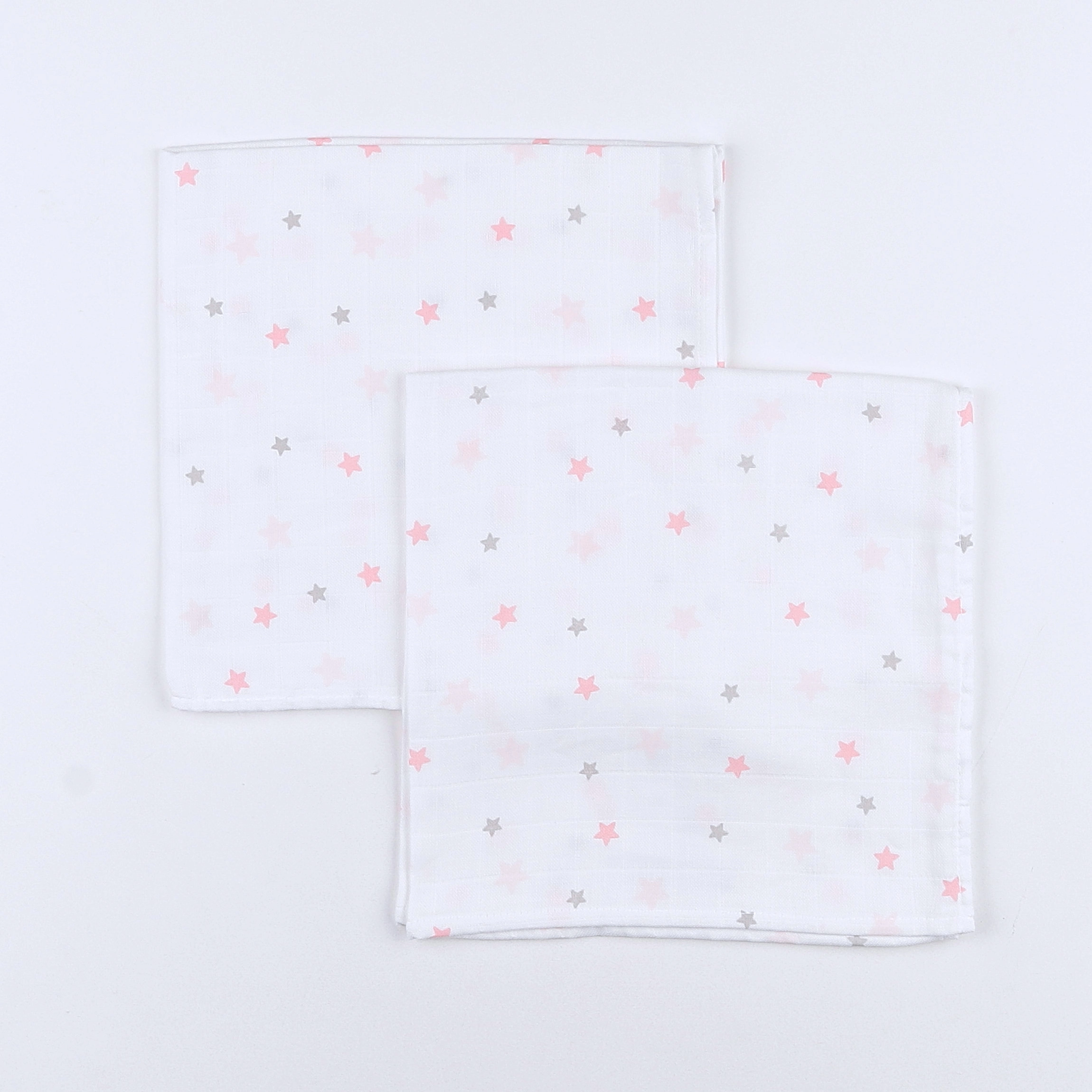 Gloop - lot de 2 langes Etoile Rose  (neuf) - 50x50