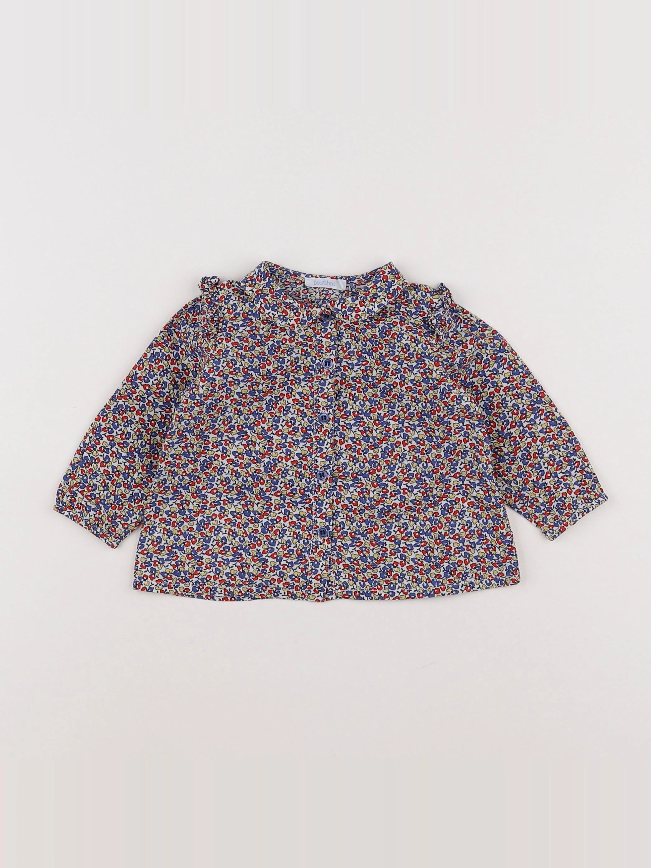 Boutchou - blouse multicolore - 6 mois