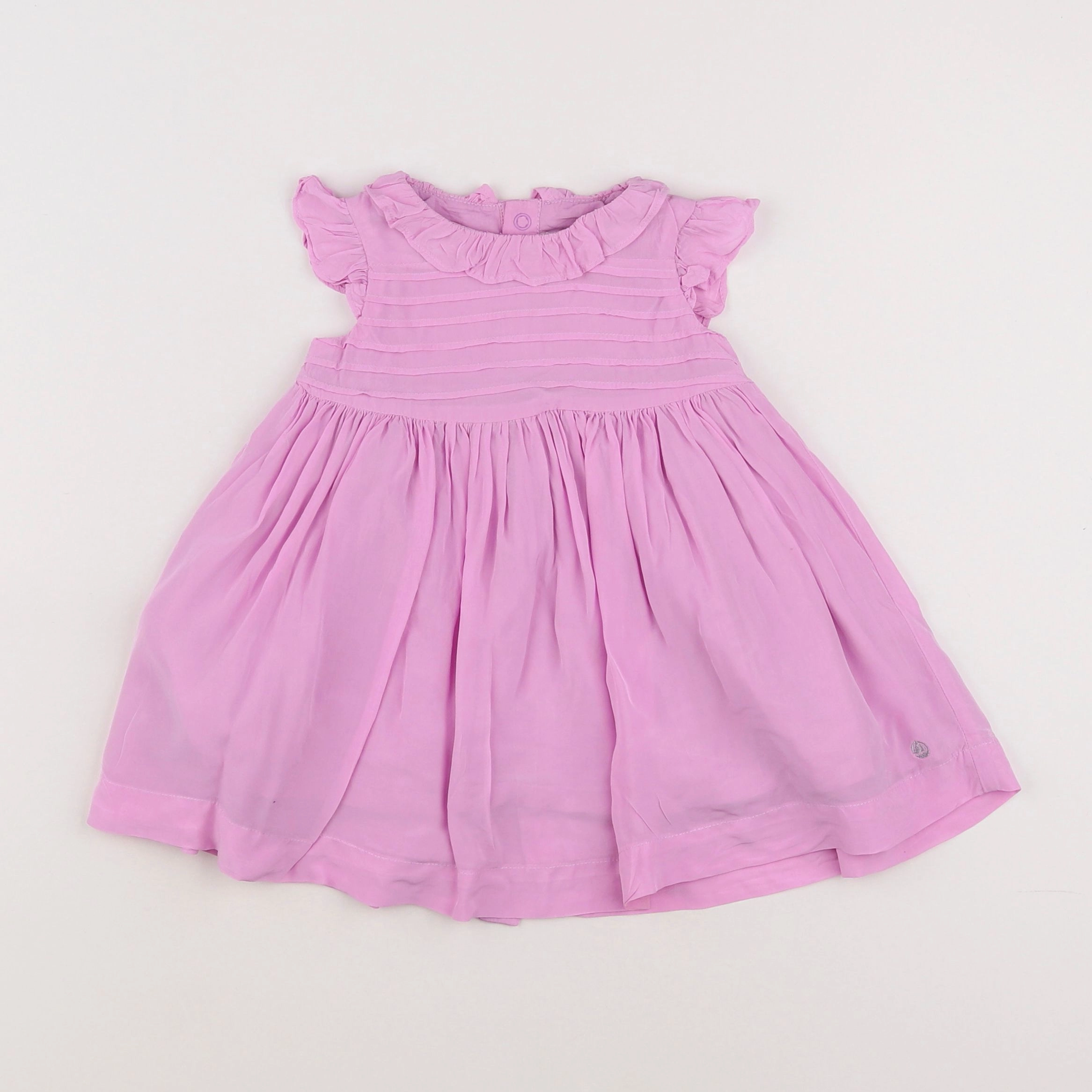 Petit Bateau - robe violet - 12 mois