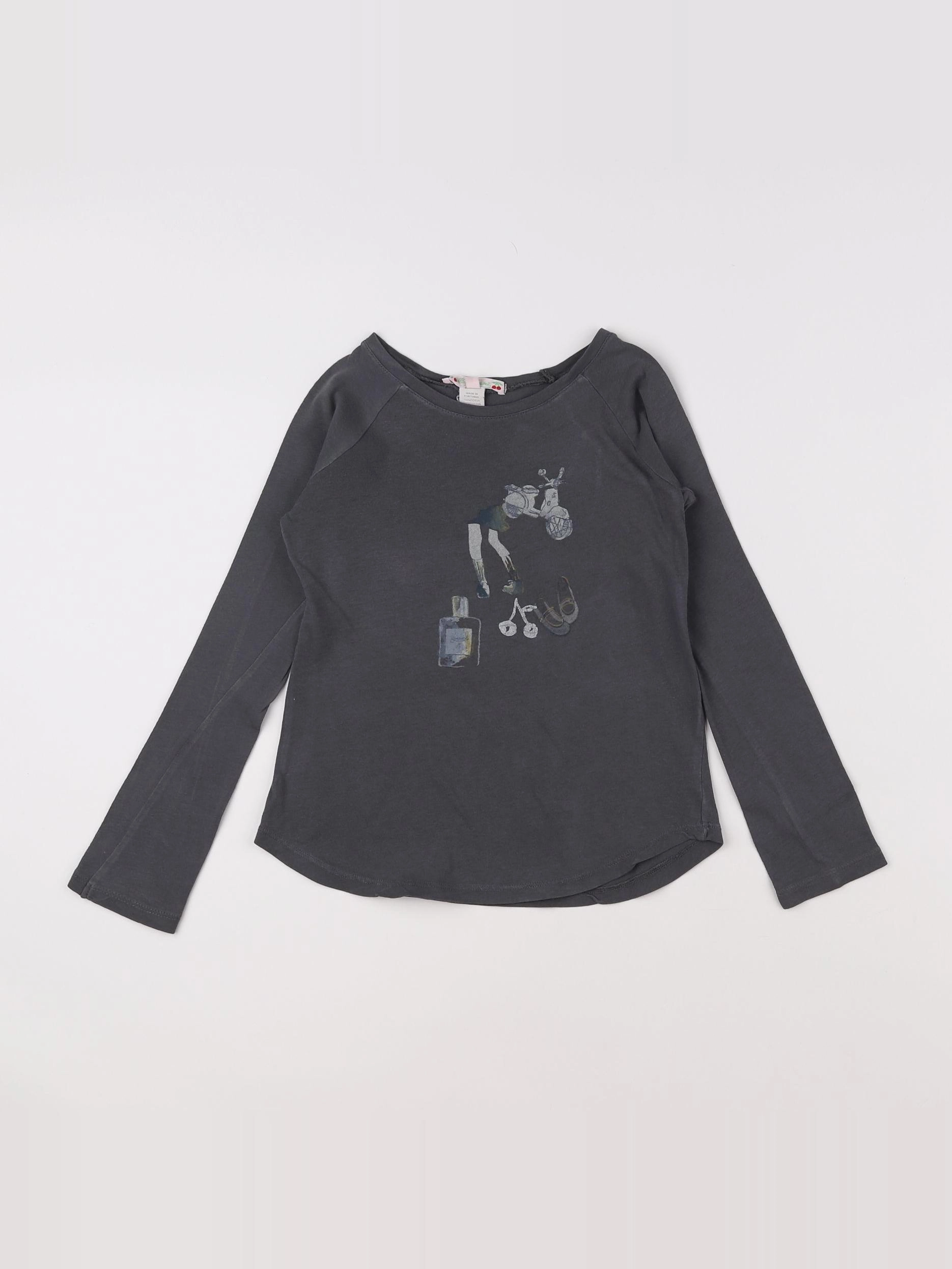 Bonpoint - tee-shirt gris - 6 ans